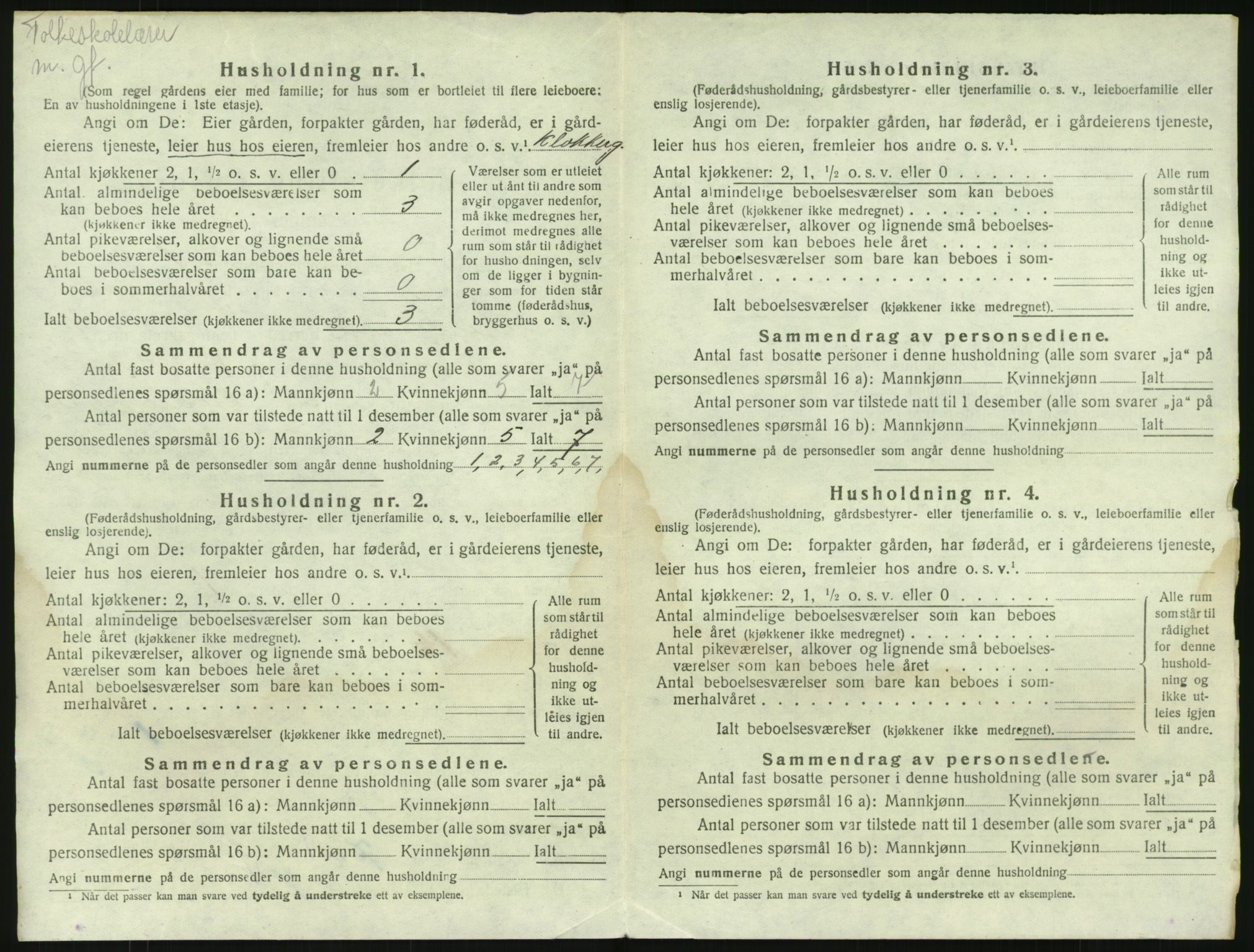 SAKO, Folketelling 1920 for 0829 Kviteseid herred, 1920, s. 62