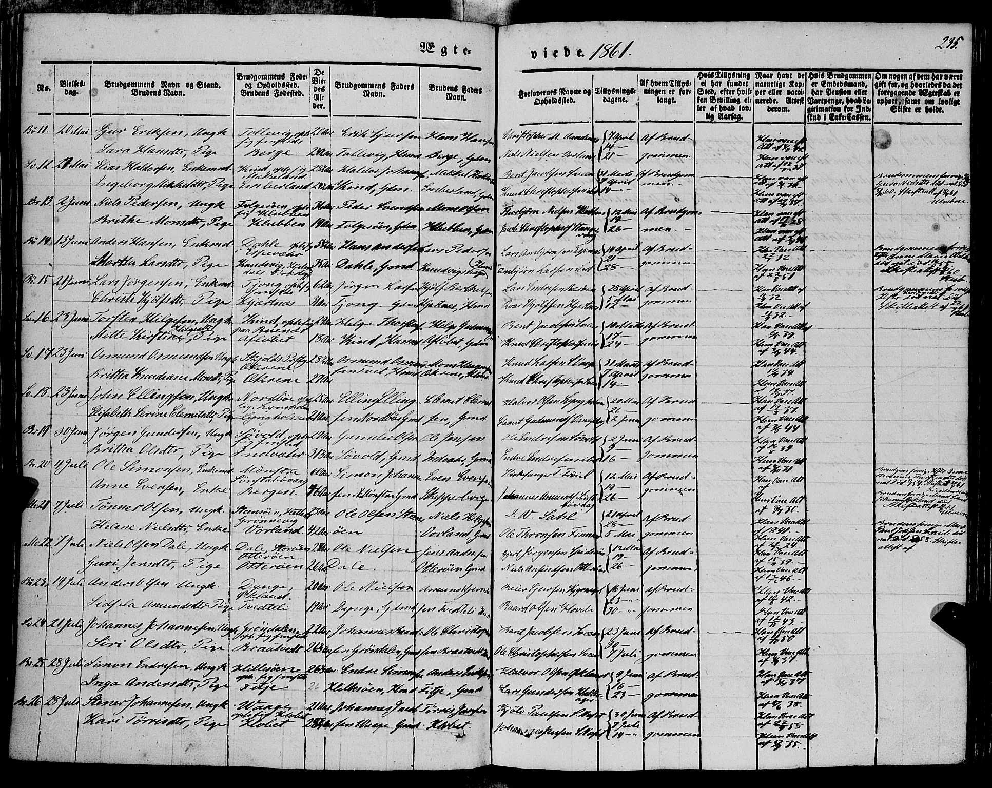Finnås sokneprestembete, AV/SAB-A-99925/H/Ha/Haa/Haaa/L0007: Ministerialbok nr. A 7, 1850-1862, s. 235