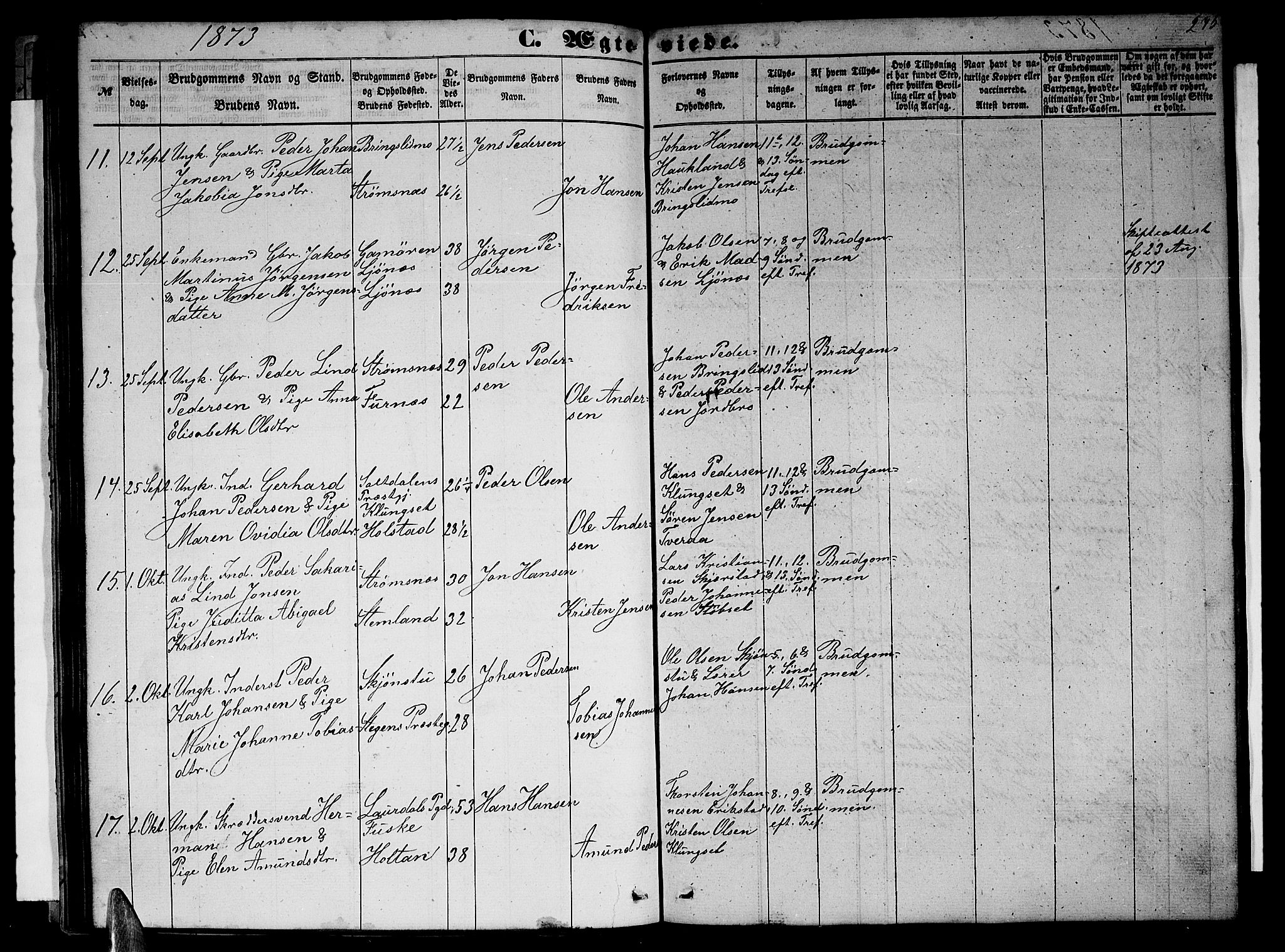 Ministerialprotokoller, klokkerbøker og fødselsregistre - Nordland, AV/SAT-A-1459/852/L0753: Klokkerbok nr. 852C04, 1856-1877, s. 275