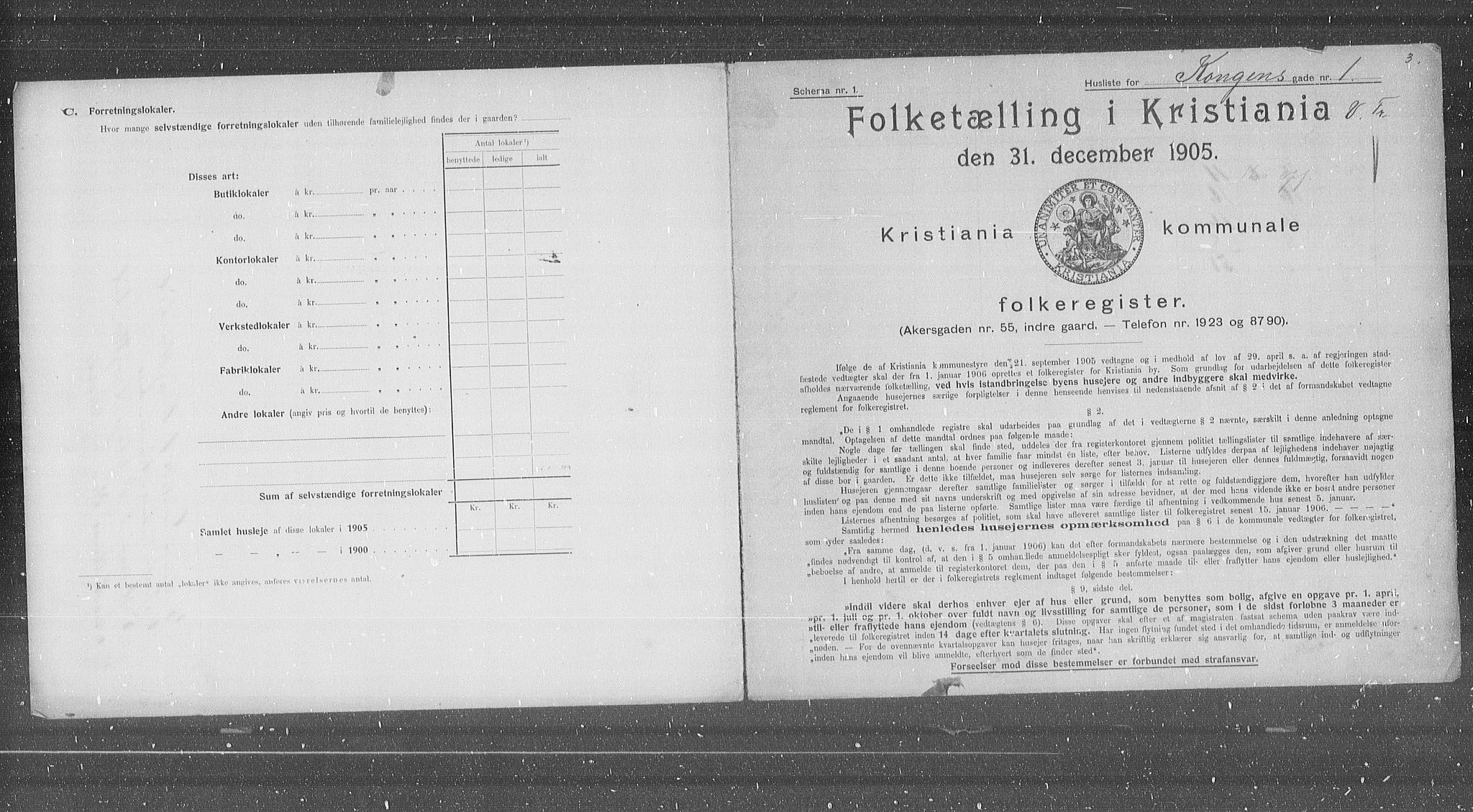 OBA, Kommunal folketelling 31.12.1905 for Kristiania kjøpstad, 1905, s. 27610