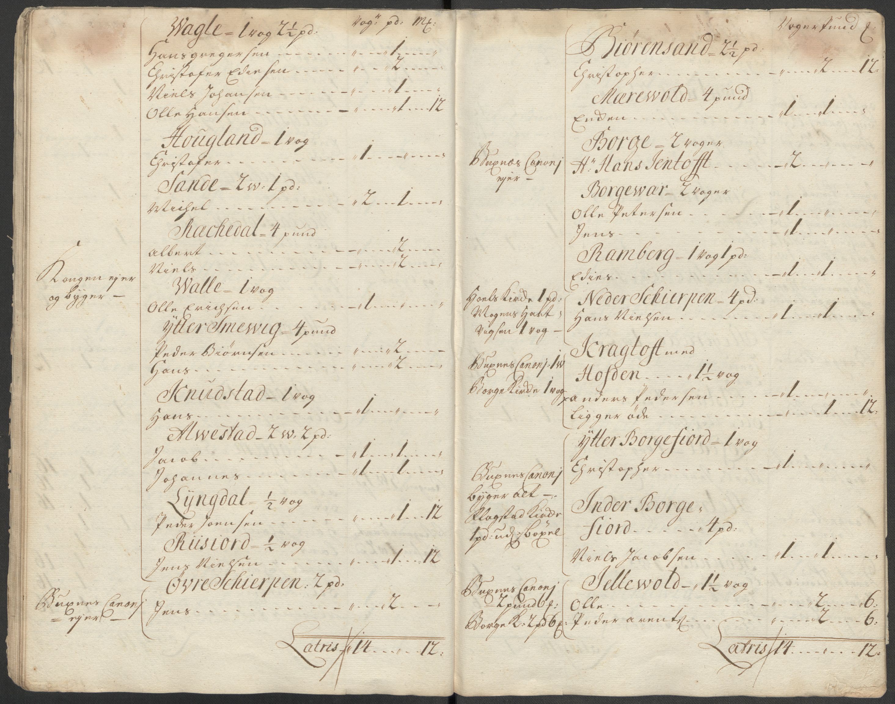 Rentekammeret inntil 1814, Reviderte regnskaper, Fogderegnskap, RA/EA-4092/R67/L4684: Fogderegnskap Vesterålen, Andenes og Lofoten, 1718, s. 52