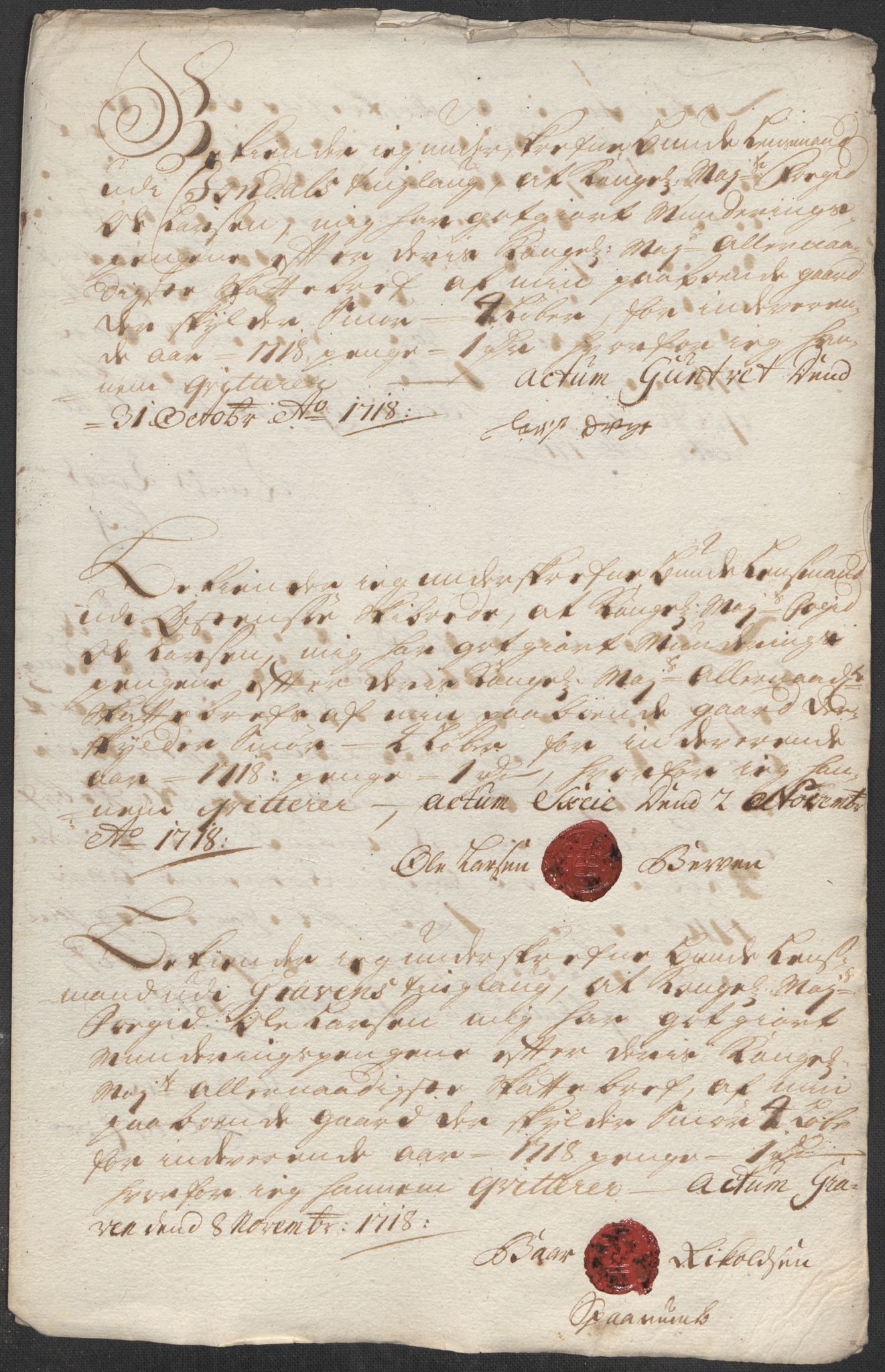 Rentekammeret inntil 1814, Reviderte regnskaper, Fogderegnskap, RA/EA-4092/R48/L2996: Fogderegnskap Sunnhordland og Hardanger, 1718, s. 128