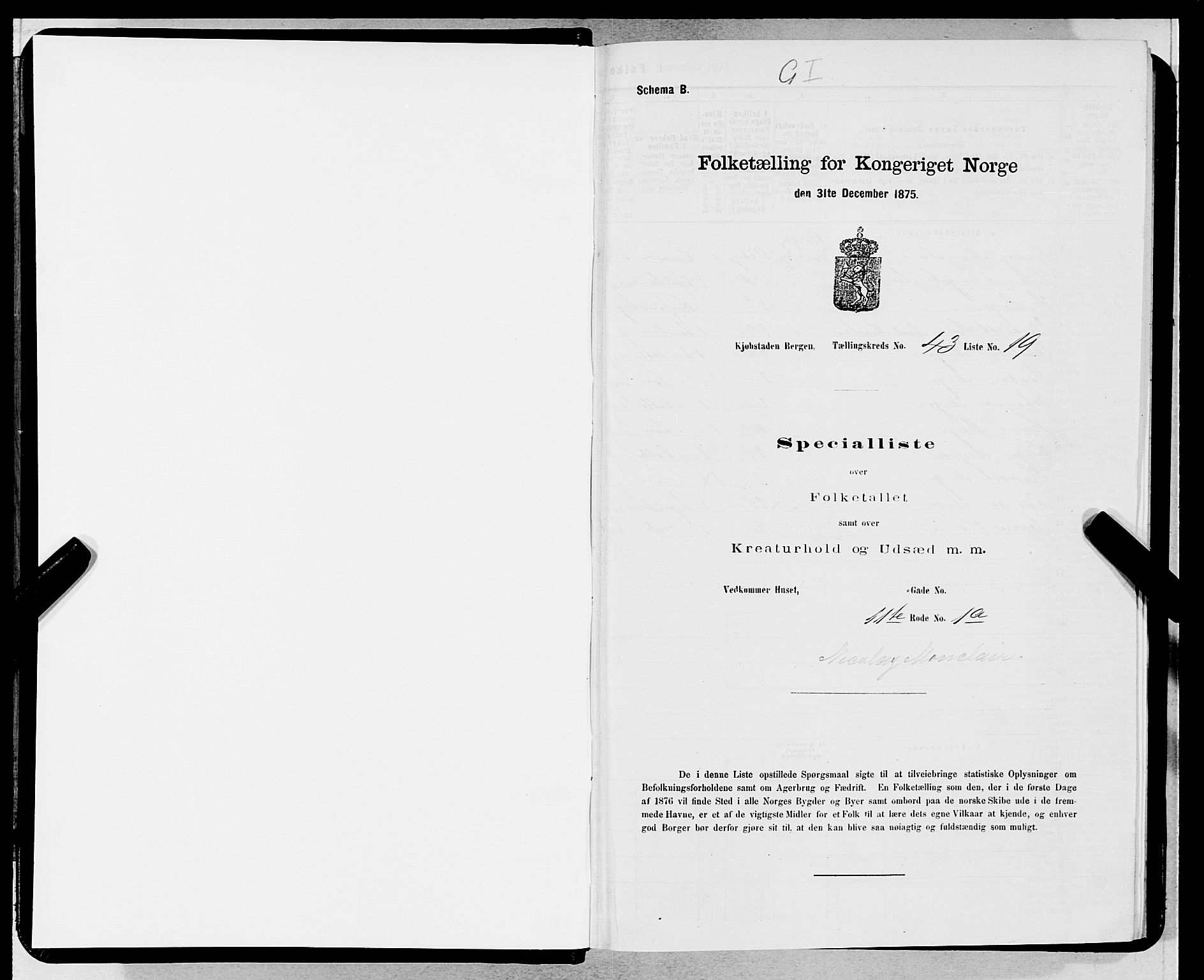 SAB, Folketelling 1875 for 1301 Bergen kjøpstad, 1875, s. 2265