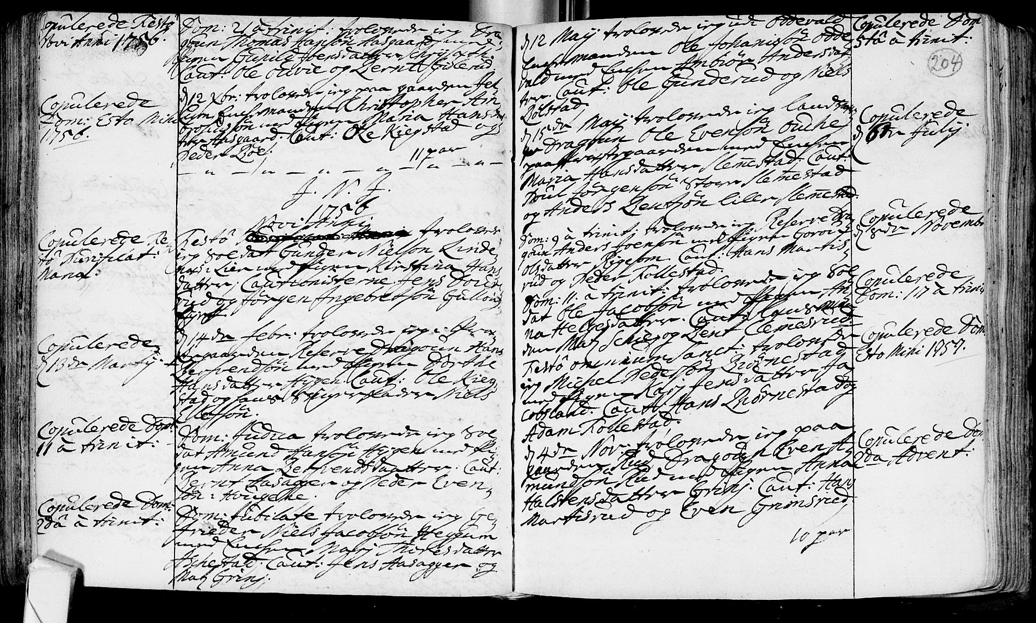 Røyken kirkebøker, SAKO/A-241/F/Fa/L0002: Ministerialbok nr. 2, 1731-1782, s. 204