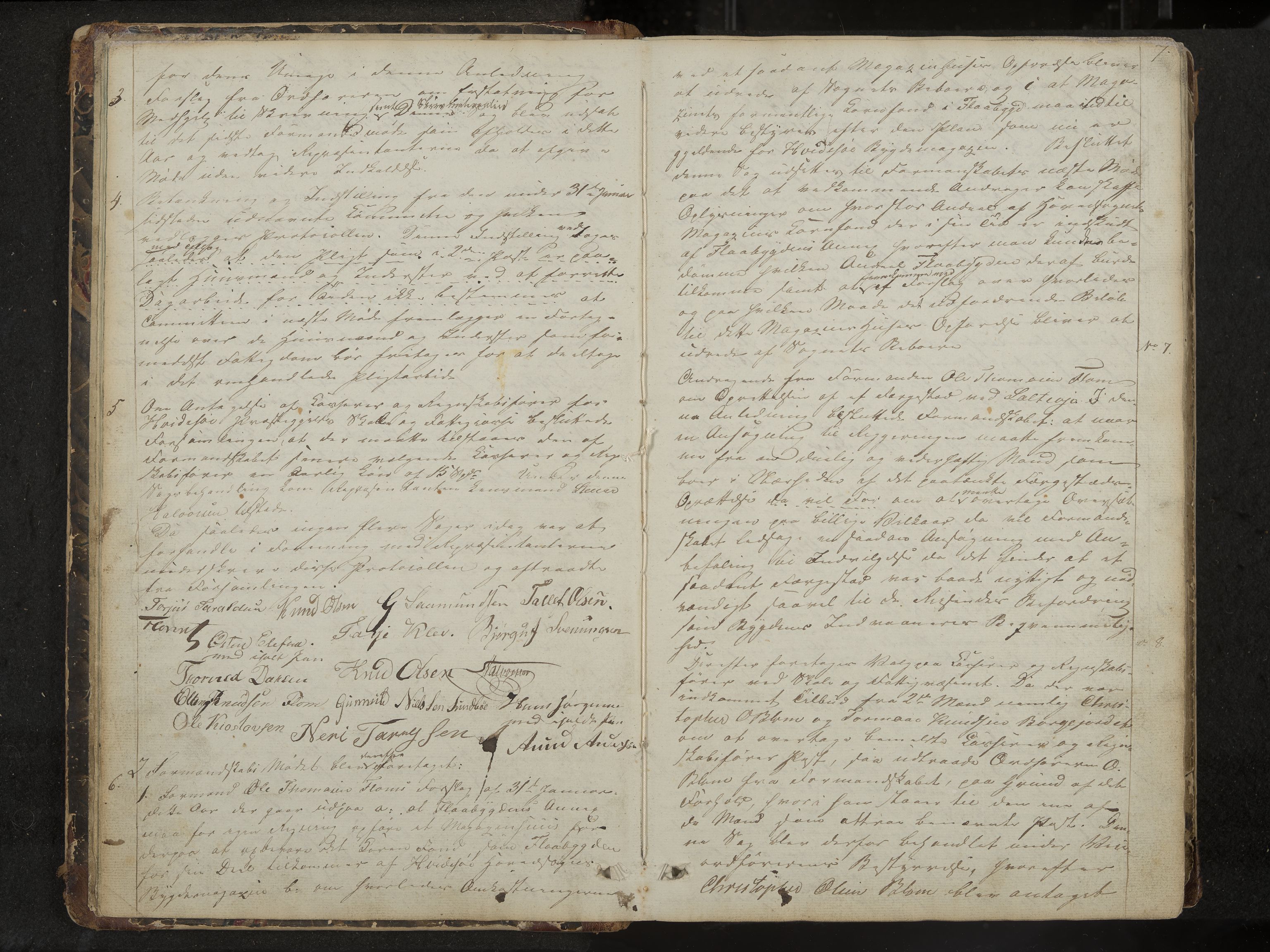 Kviteseid formannskap og sentraladministrasjon, IKAK/0829021/A/Aa/L0001: Møtebok med register, 1837-1866, s. 7