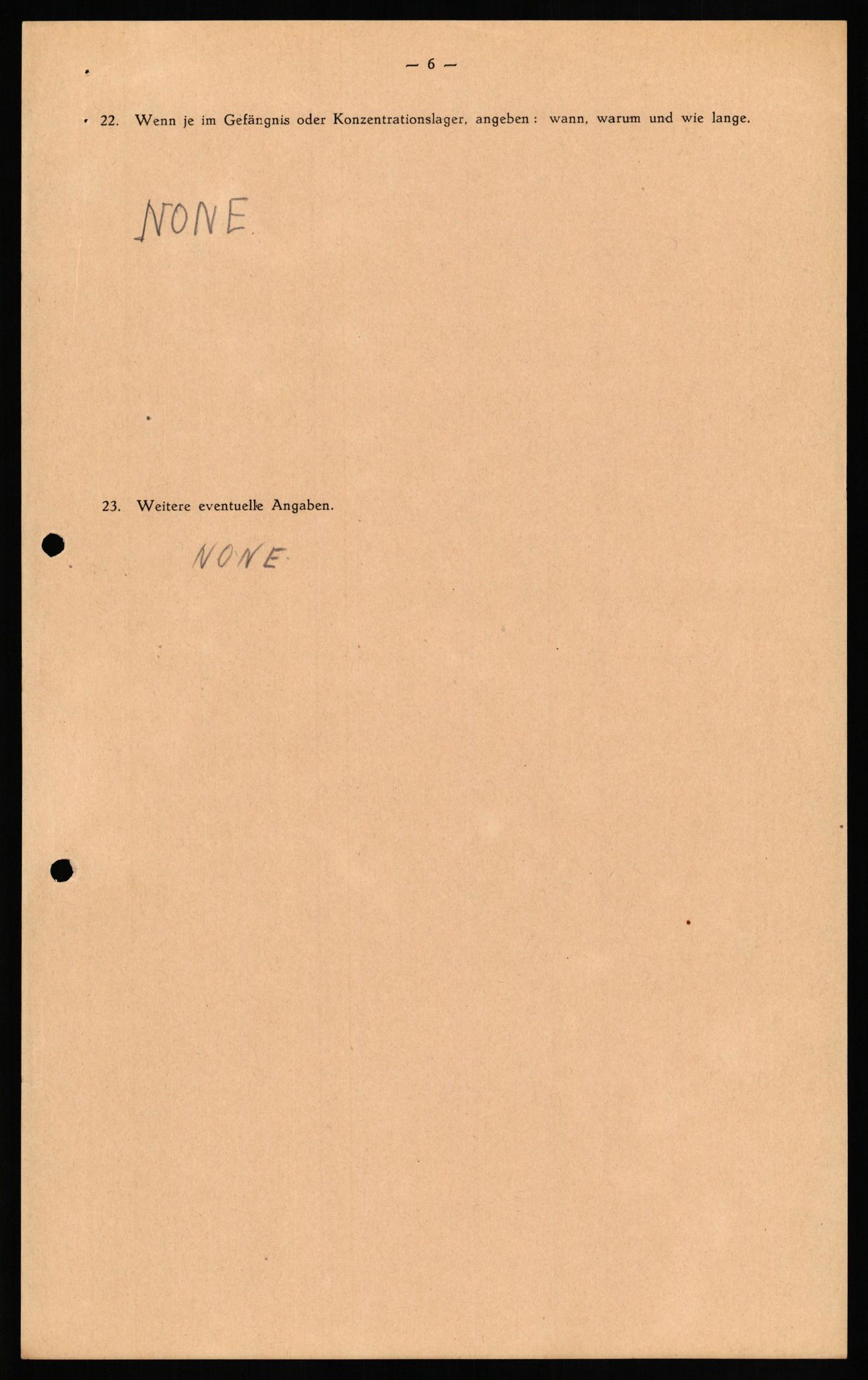 Forsvaret, Forsvarets overkommando II, AV/RA-RAFA-3915/D/Db/L0021: CI Questionaires. Tyske okkupasjonsstyrker i Norge. Tyskere., 1945-1946, s. 219