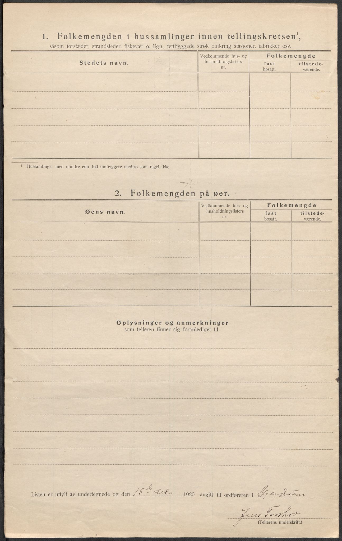 SAO, Folketelling 1920 for 0234 Gjerdrum herred, 1920, s. 10