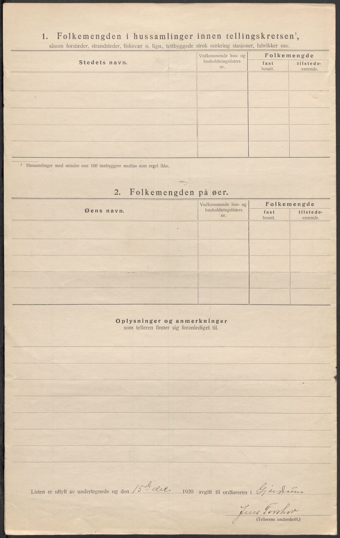 SAO, Folketelling 1920 for 0234 Gjerdrum herred, 1920, s. 10