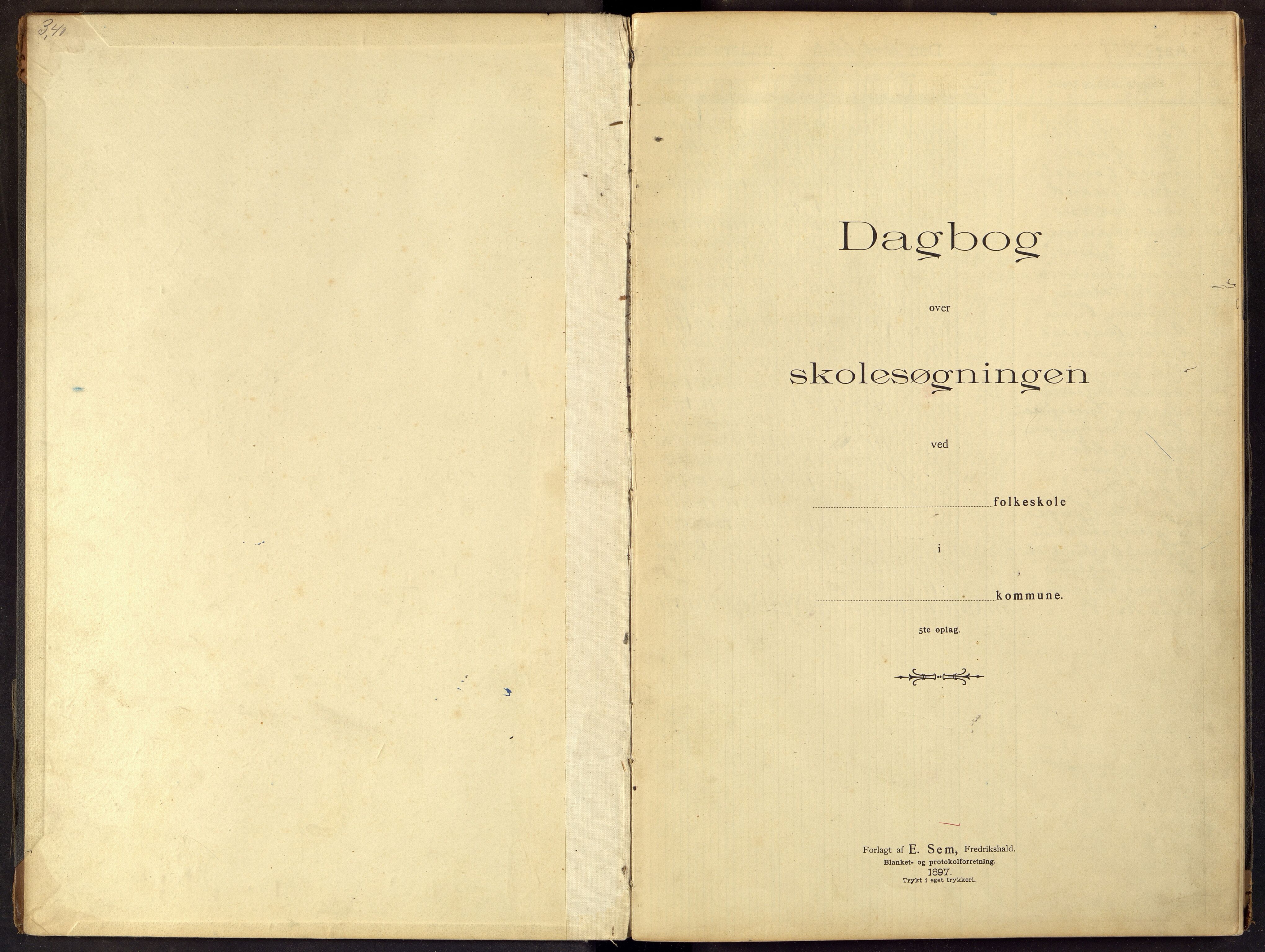 Flekkefjord By - Flekkefjord Folkeskole, ARKSOR/1004FG550/I/L0002: Dagbok, 1898-1910