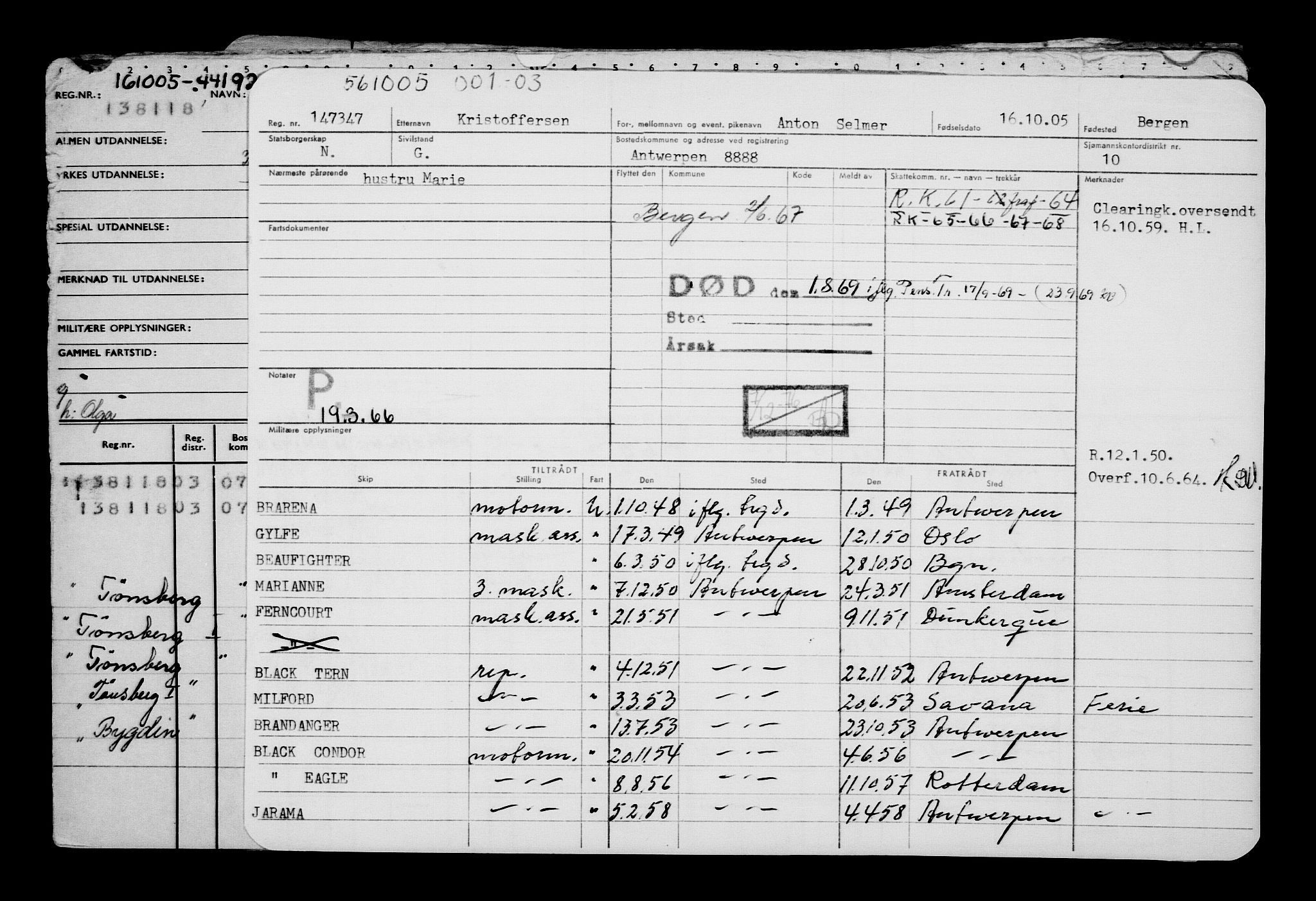 Direktoratet for sjømenn, AV/RA-S-3545/G/Gb/L0061: Hovedkort, 1905, s. 563