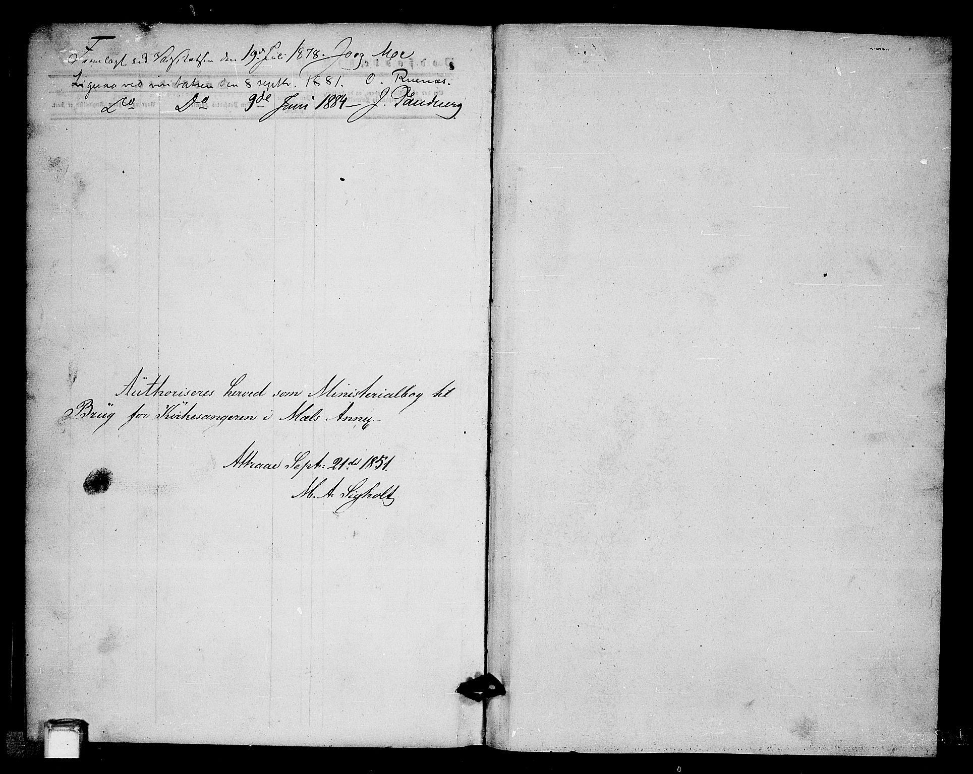 Tinn kirkebøker, AV/SAKO-A-308/G/Gb/L0002: Klokkerbok nr. II 2, 1851-1886