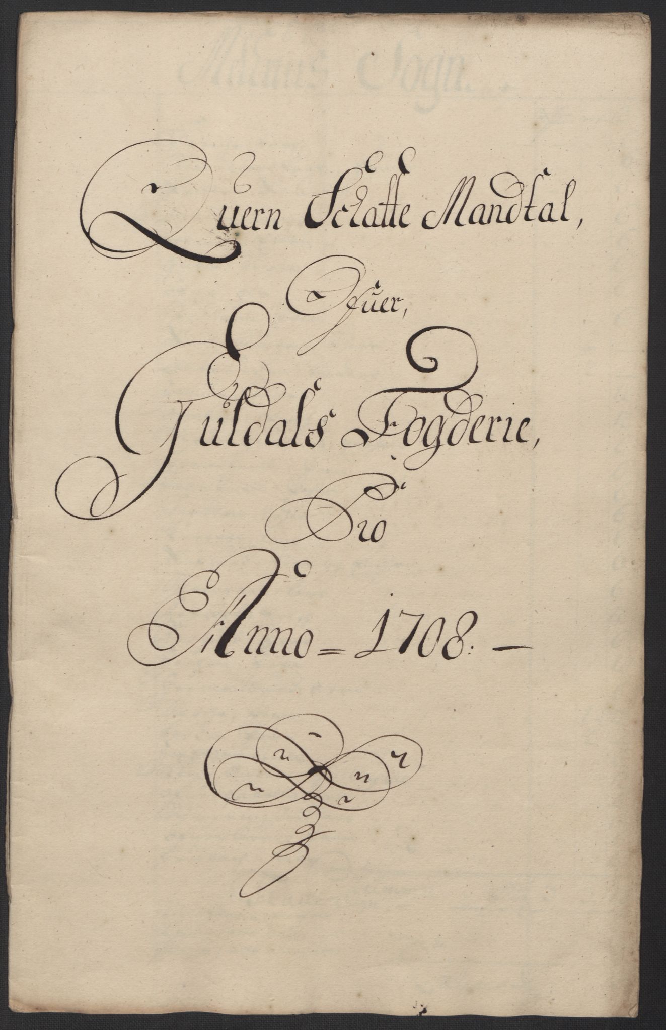 Rentekammeret inntil 1814, Reviderte regnskaper, Fogderegnskap, AV/RA-EA-4092/R60/L3958: Fogderegnskap Orkdal og Gauldal, 1708, s. 238