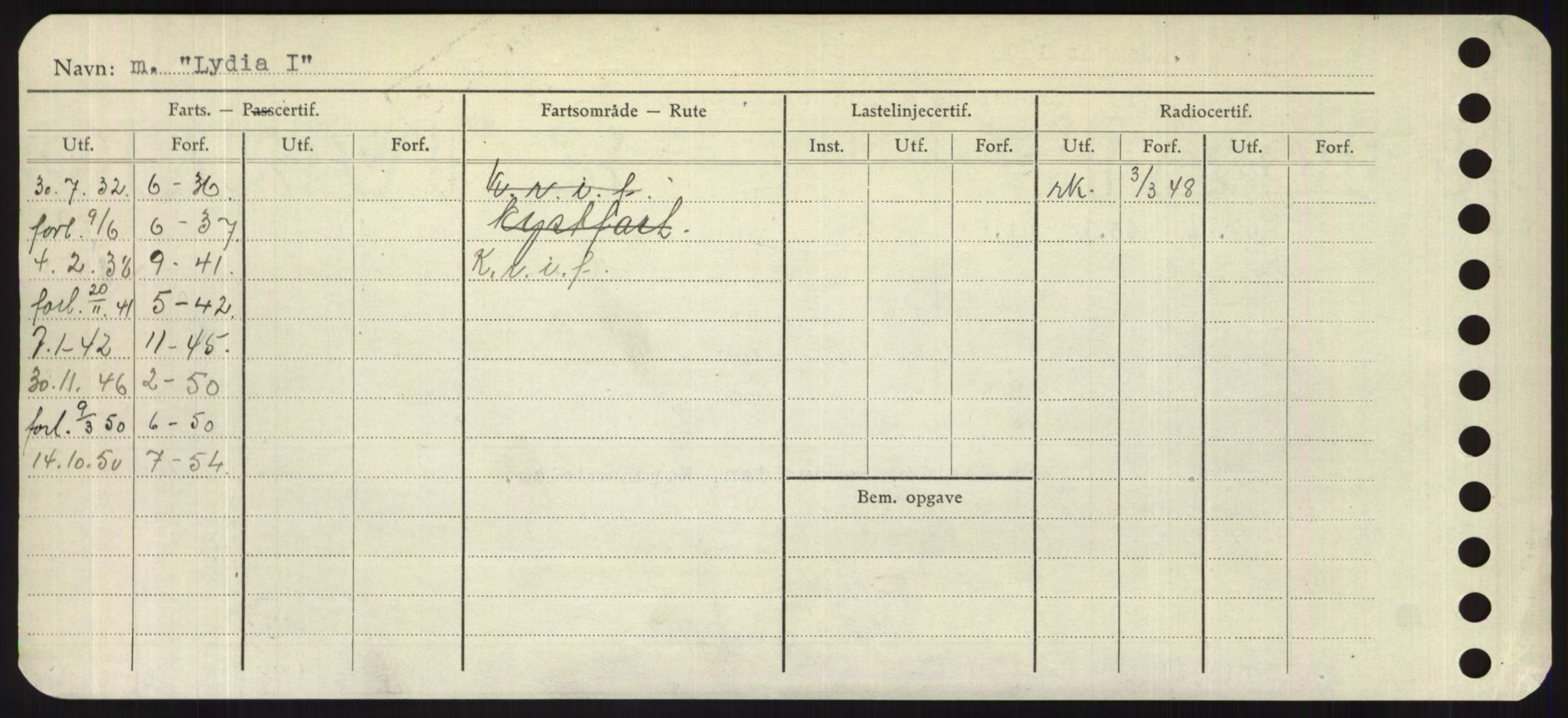 Sjøfartsdirektoratet med forløpere, Skipsmålingen, RA/S-1627/H/Hd/L0023: Fartøy, Lia-Løv, s. 438