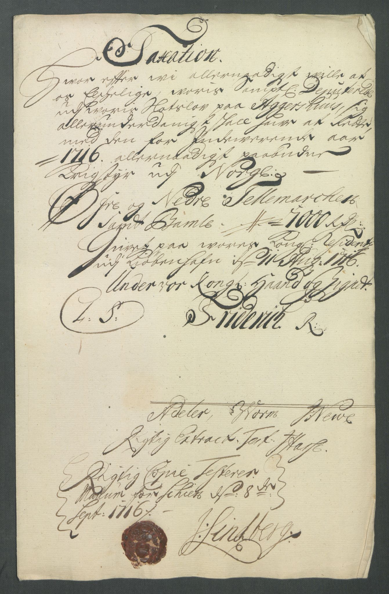 Rentekammeret inntil 1814, Reviderte regnskaper, Fogderegnskap, AV/RA-EA-4092/R36/L2128: Fogderegnskap Øvre og Nedre Telemark og Bamble, 1716, s. 97