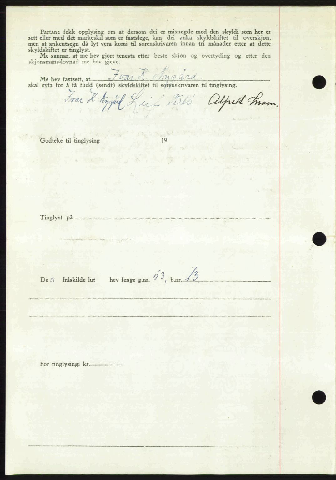 Romsdal sorenskriveri, AV/SAT-A-4149/1/2/2C: Pantebok nr. A30, 1949-1949, Dagboknr: 1844/1949