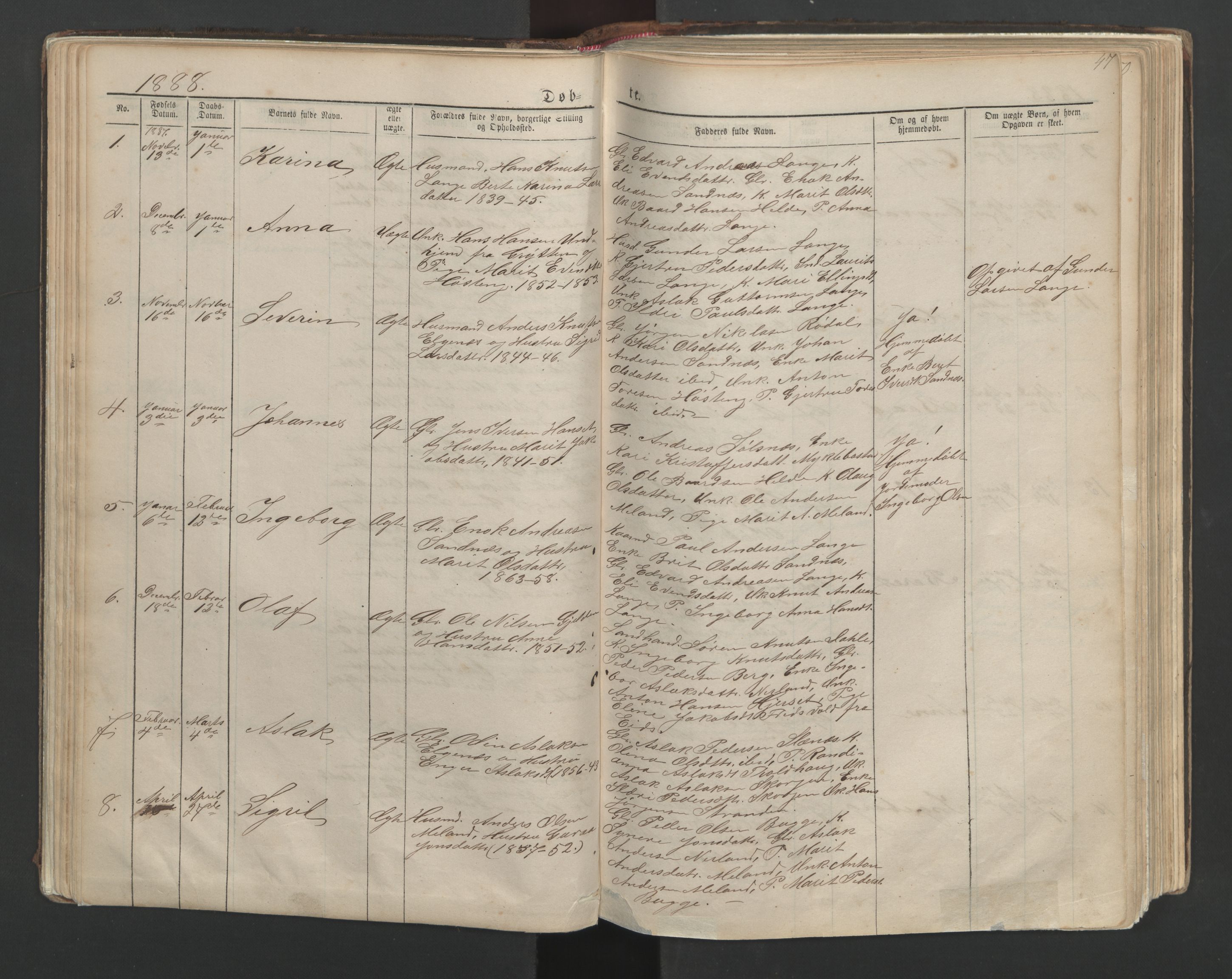 Ministerialprotokoller, klokkerbøker og fødselsregistre - Møre og Romsdal, AV/SAT-A-1454/554/L0645: Klokkerbok nr. 554C02, 1867-1946, s. 47