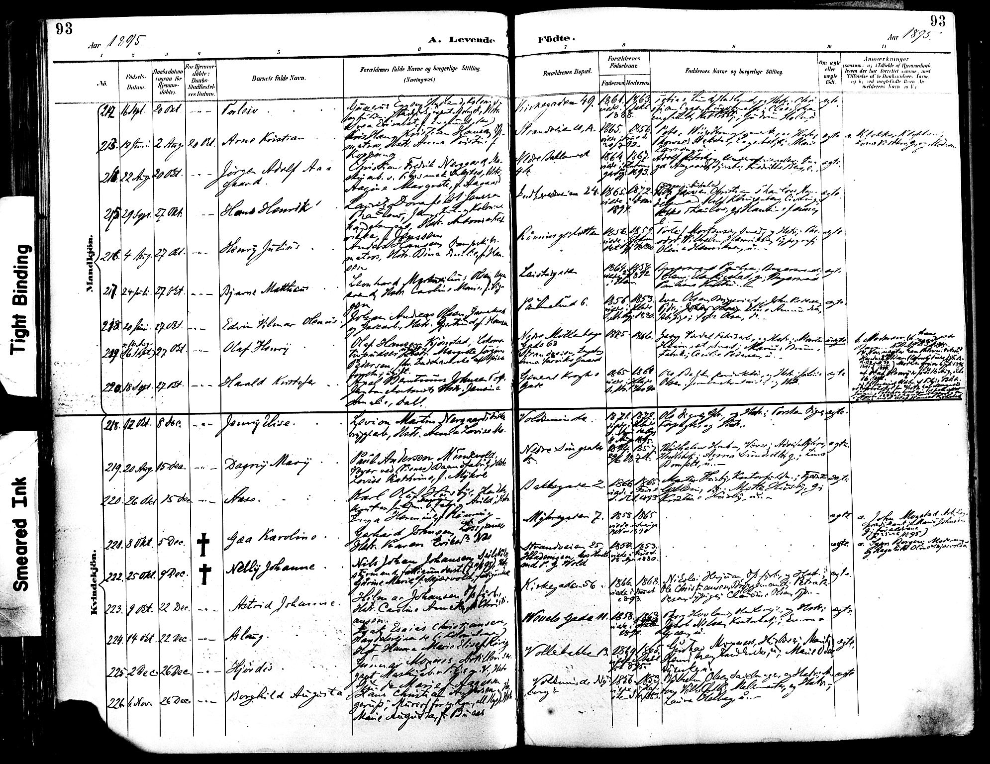 Ministerialprotokoller, klokkerbøker og fødselsregistre - Sør-Trøndelag, SAT/A-1456/604/L0197: Ministerialbok nr. 604A18, 1893-1900, s. 93