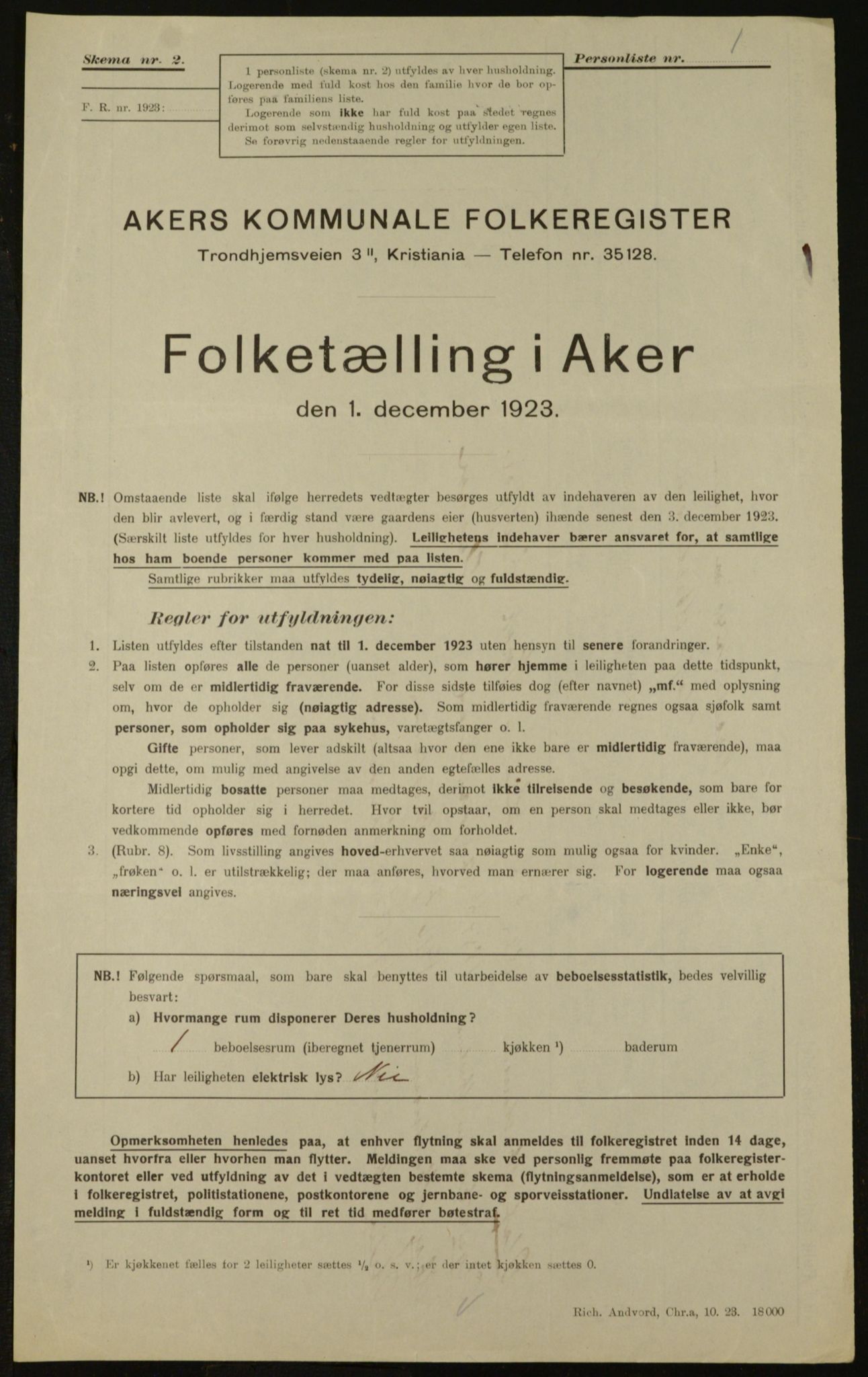 , Kommunal folketelling 1.12.1923 for Aker, 1923, s. 35608