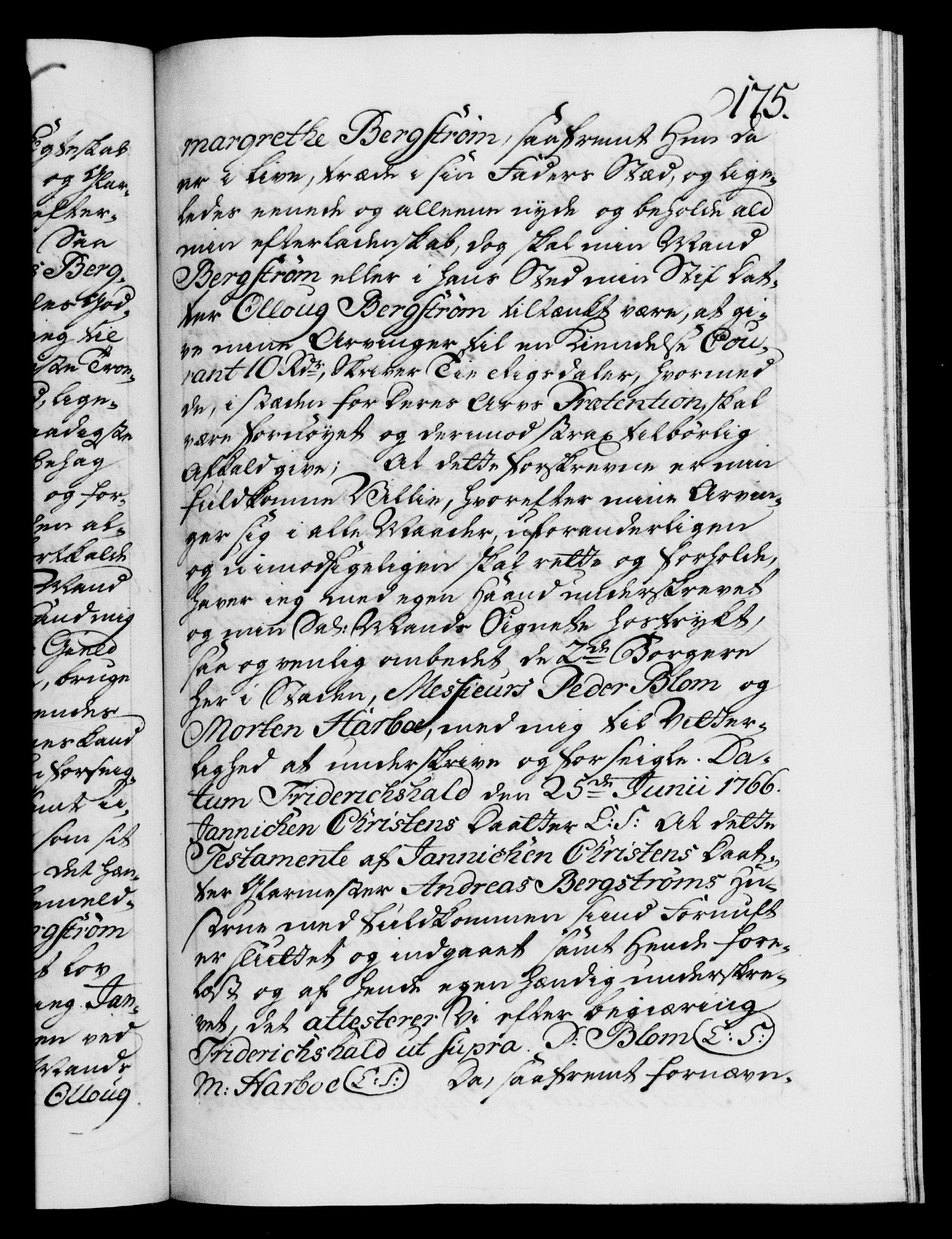 Danske Kanselli 1572-1799, RA/EA-3023/F/Fc/Fca/Fcaa/L0045: Norske registre "Norske eller 3. dept.s åpne brev, 1771-1773, s. 175a