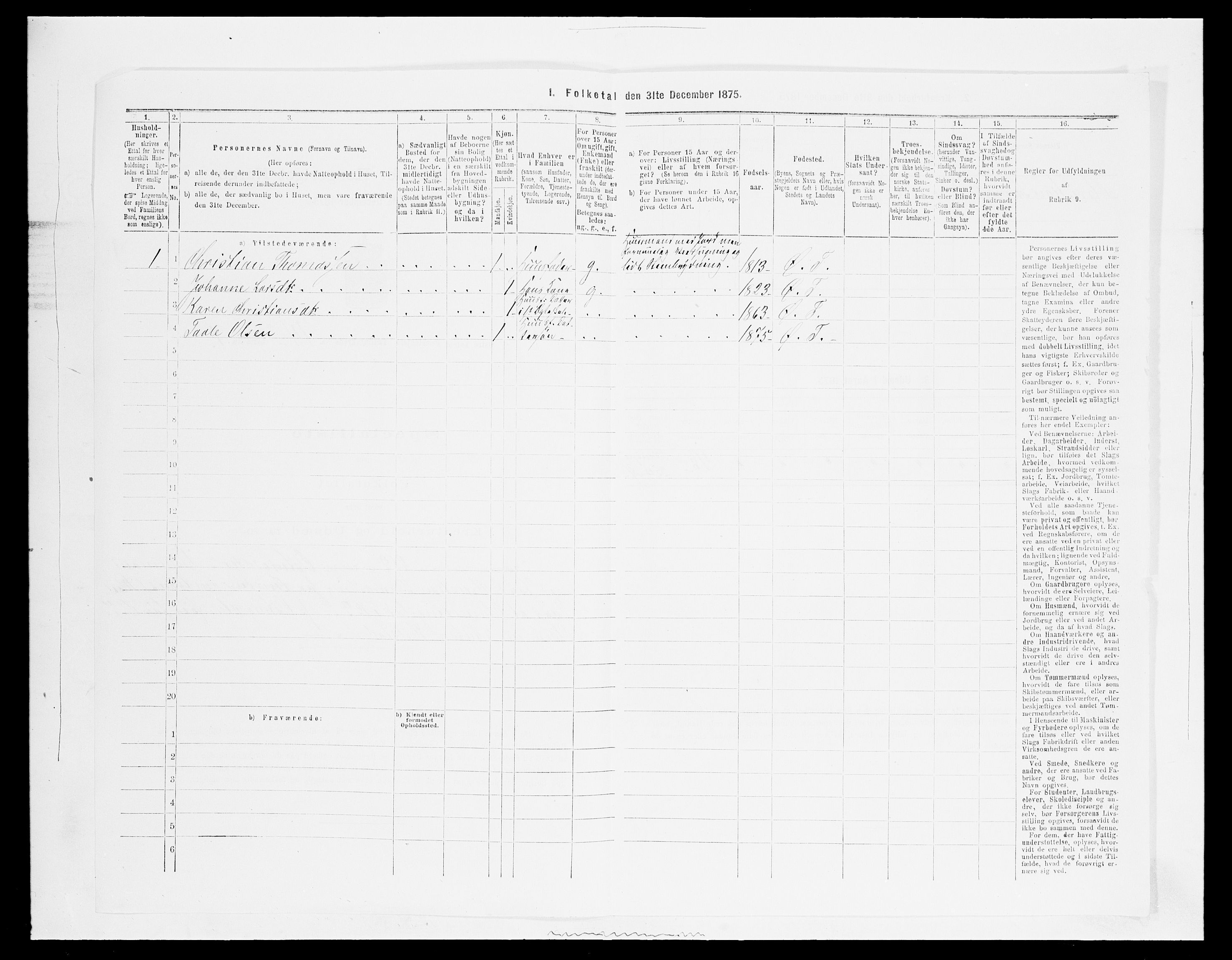 SAH, Folketelling 1875 for 0528P Østre Toten prestegjeld, 1875, s. 2626