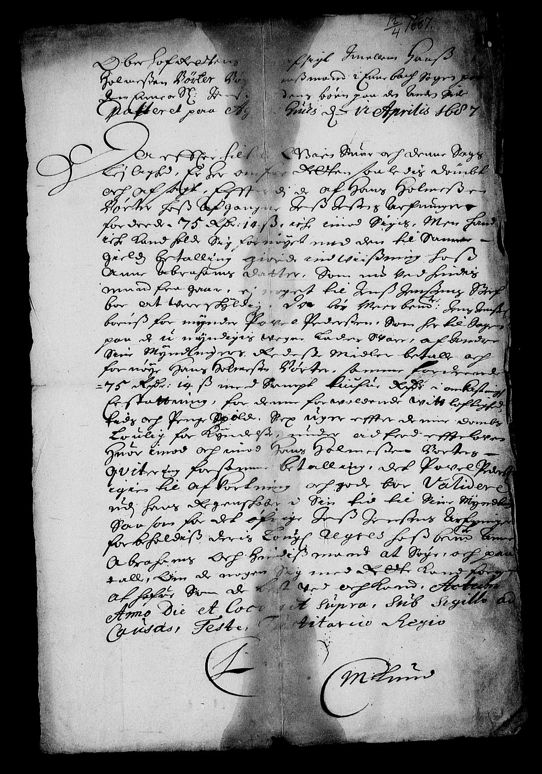 Stattholderembetet 1572-1771, RA/EA-2870/Af/L0001: Avskrifter av vedlegg til originale supplikker, nummerert i samsvar med supplikkbøkene, 1683-1687, s. 76
