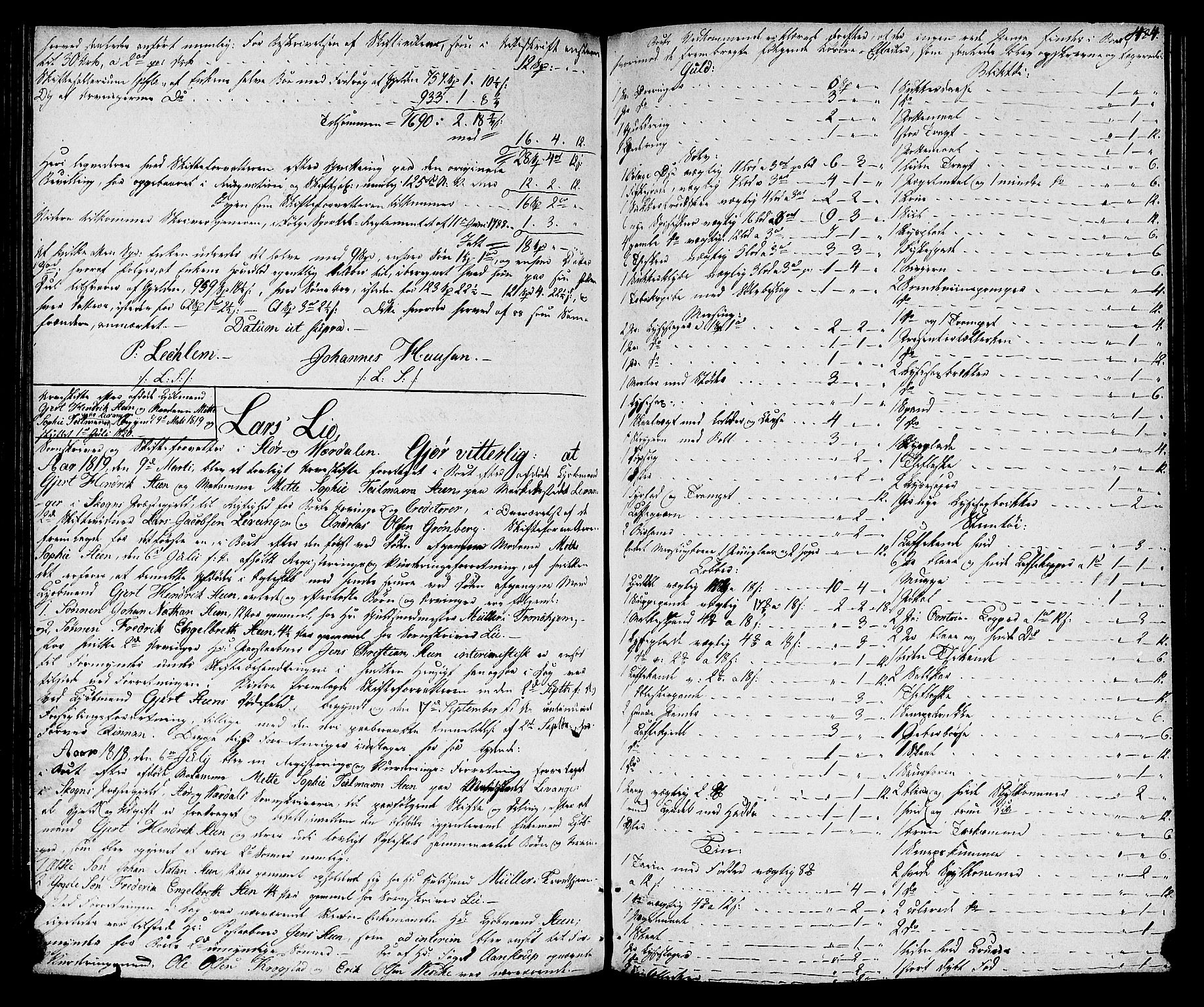 Stjør- og Verdal sorenskriveri, AV/SAT-A-4167/1/3/3A/L0025: Skifteprotokoll 20, 1815-1823, s. 483b-484a