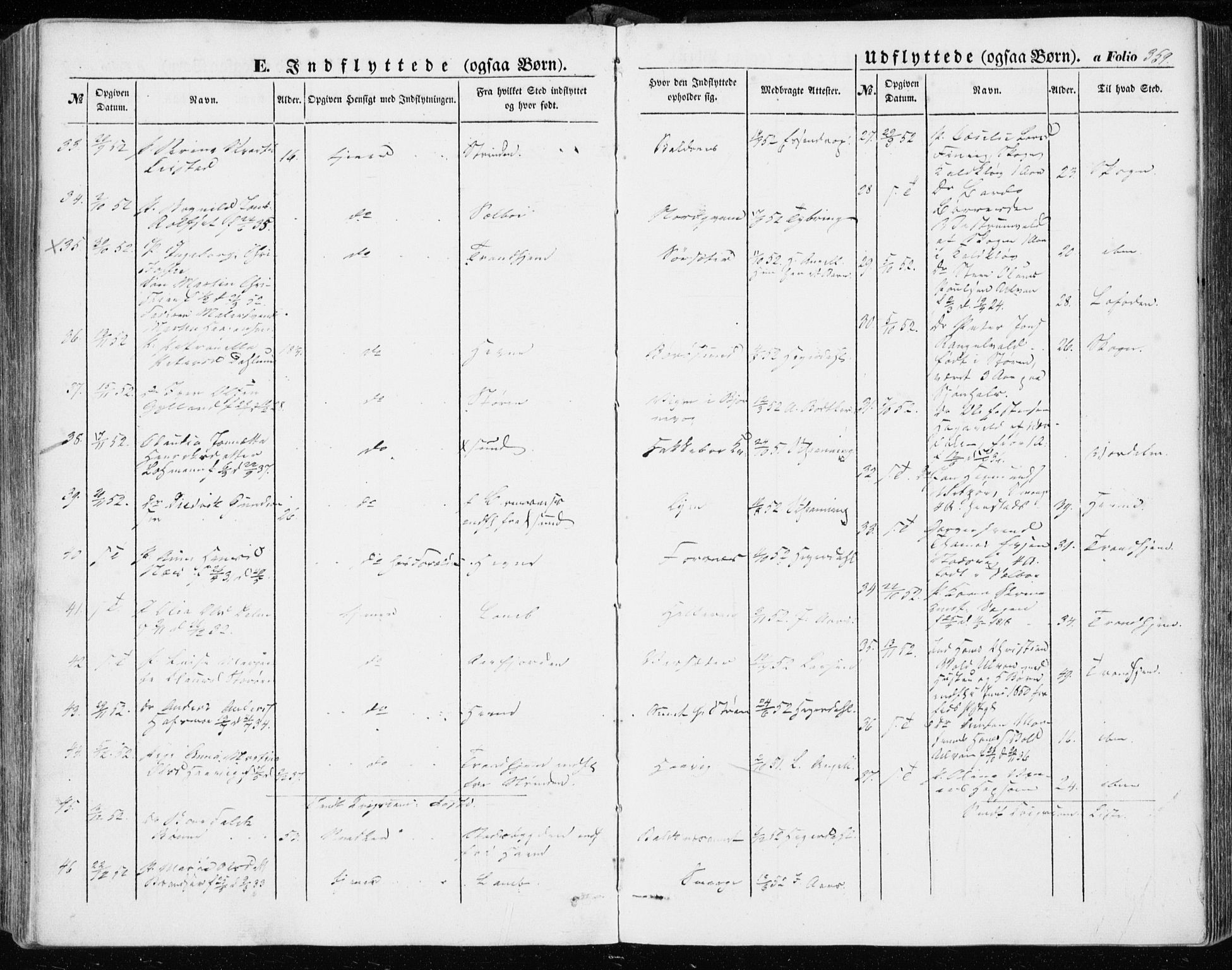 Ministerialprotokoller, klokkerbøker og fødselsregistre - Sør-Trøndelag, SAT/A-1456/634/L0530: Ministerialbok nr. 634A06, 1852-1860, s. 359