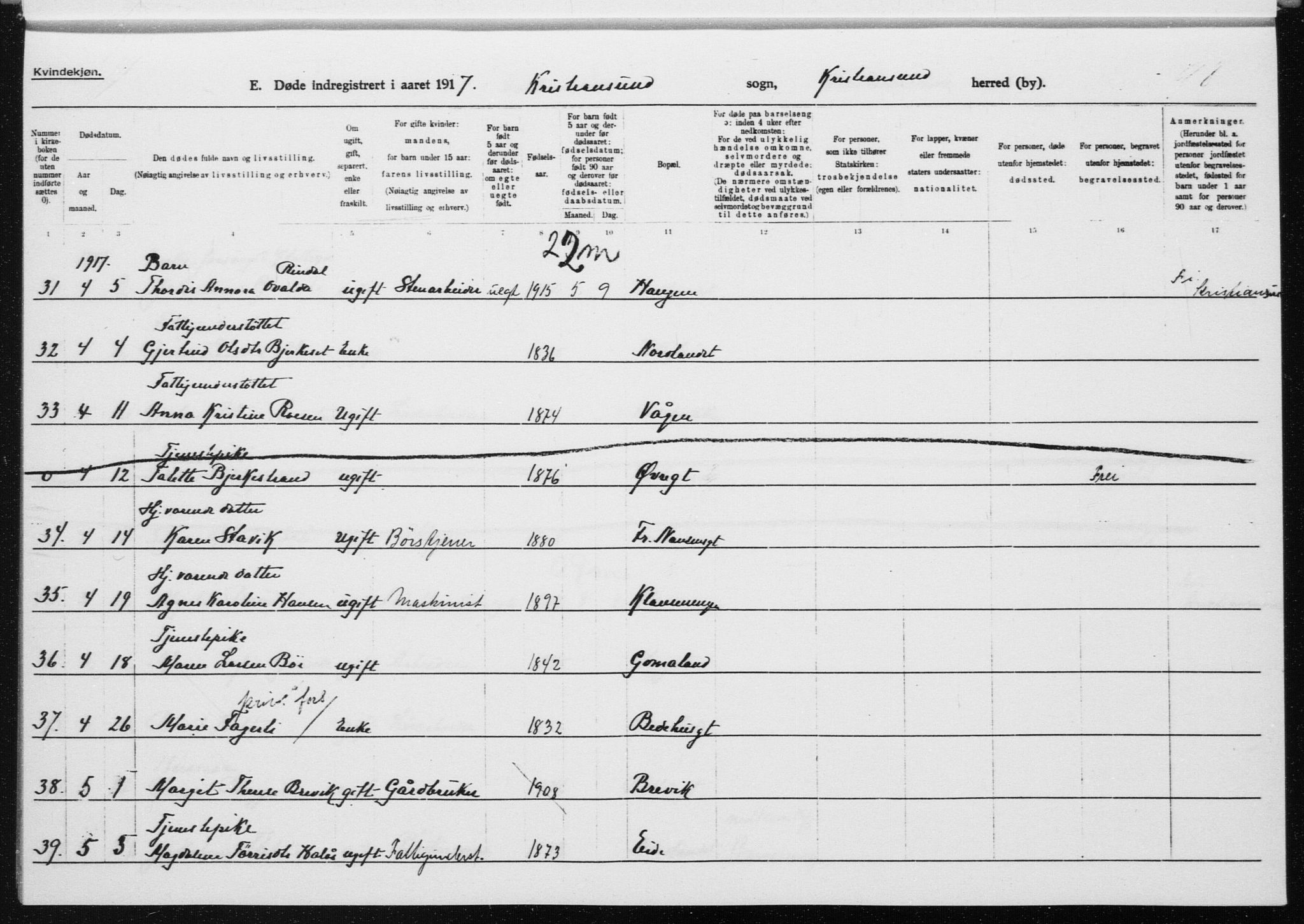 Ministerialprotokoller, klokkerbøker og fødselsregistre - Møre og Romsdal, AV/SAT-A-1454/572/L0863: Ministerialbok nr. 572D07, 1917-1935