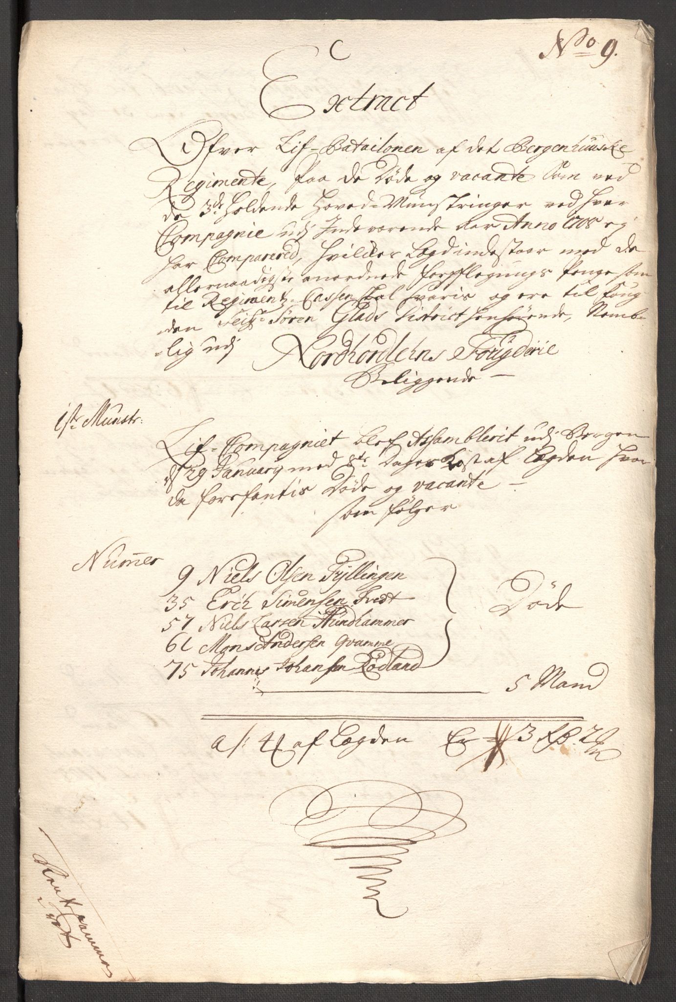 Rentekammeret inntil 1814, Reviderte regnskaper, Fogderegnskap, RA/EA-4092/R51/L3189: Fogderegnskap Nordhordland og Voss, 1708, s. 245