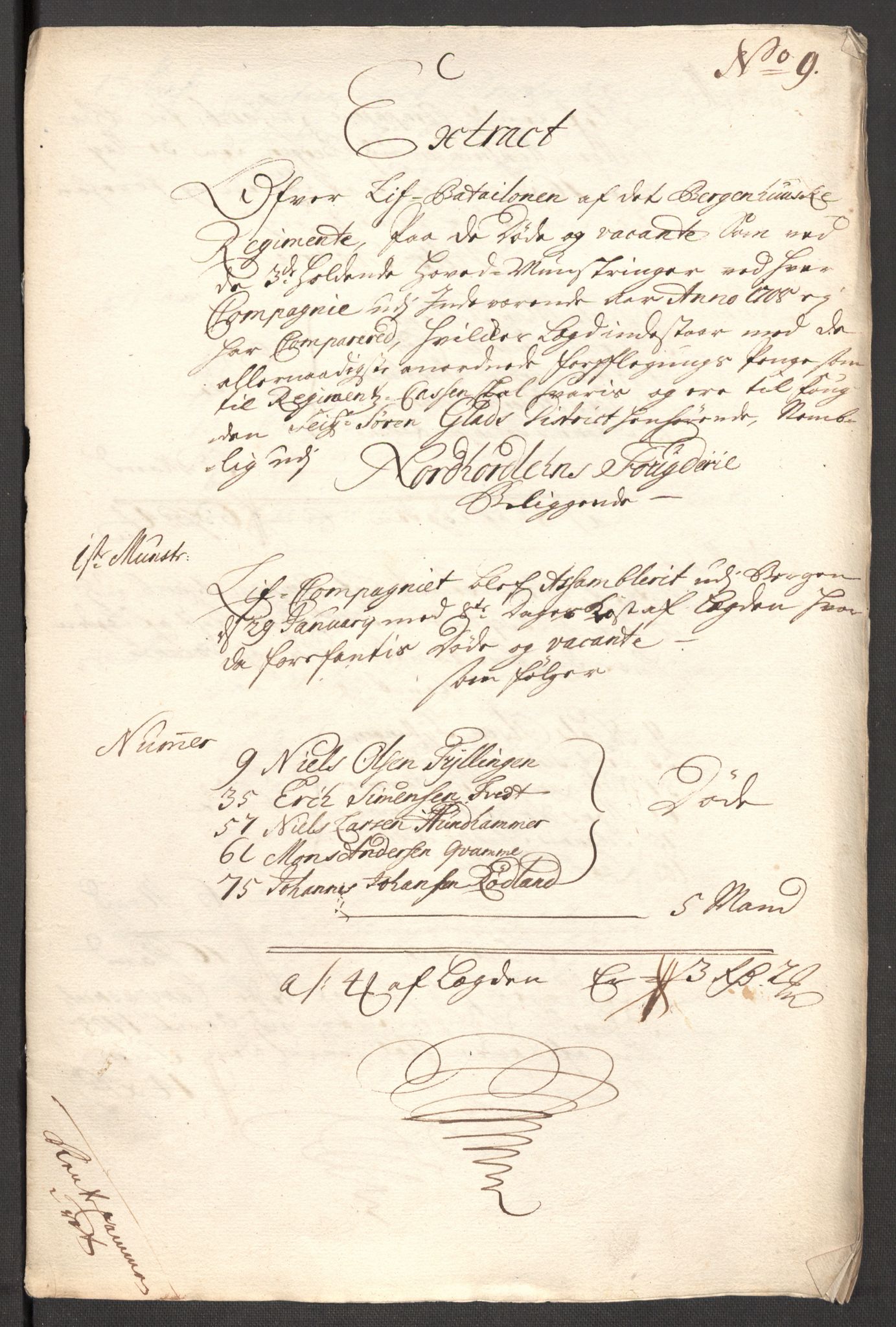 Rentekammeret inntil 1814, Reviderte regnskaper, Fogderegnskap, AV/RA-EA-4092/R51/L3189: Fogderegnskap Nordhordland og Voss, 1708, s. 245