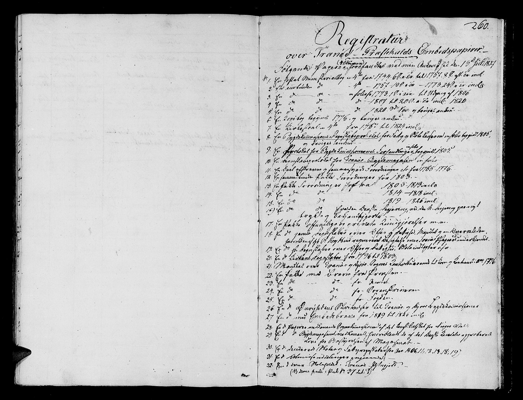 Tranøy sokneprestkontor, AV/SATØ-S-1313/I/Ia/Iaa/L0003kirke: Ministerialbok nr. 3, 1807-1820, s. 260