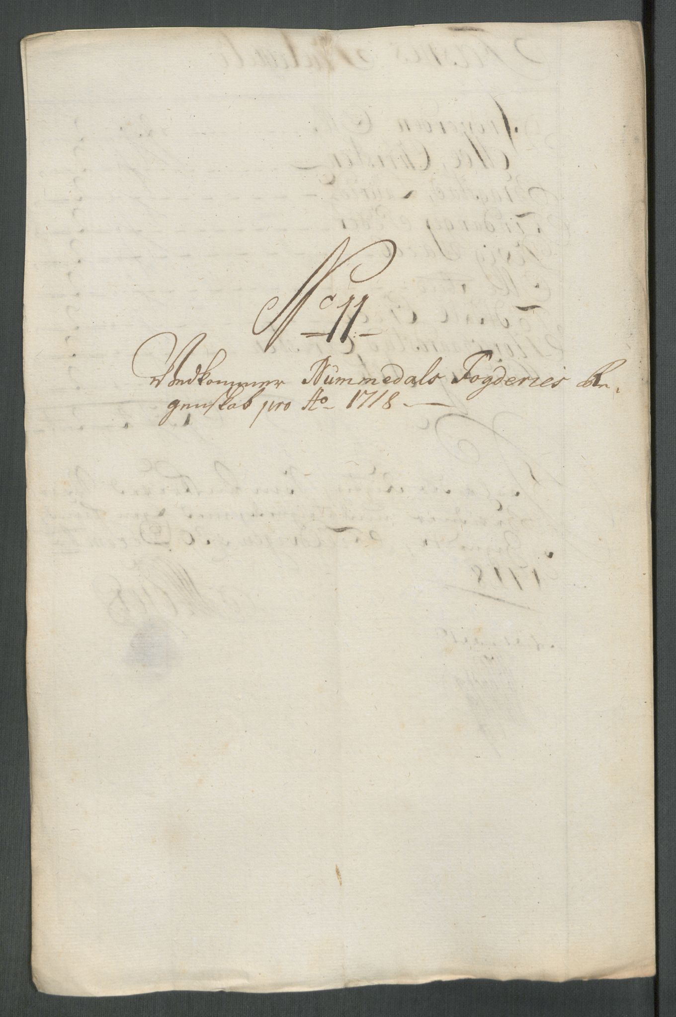 Rentekammeret inntil 1814, Reviderte regnskaper, Fogderegnskap, RA/EA-4092/R64/L4439: Fogderegnskap Namdal, 1718, s. 127