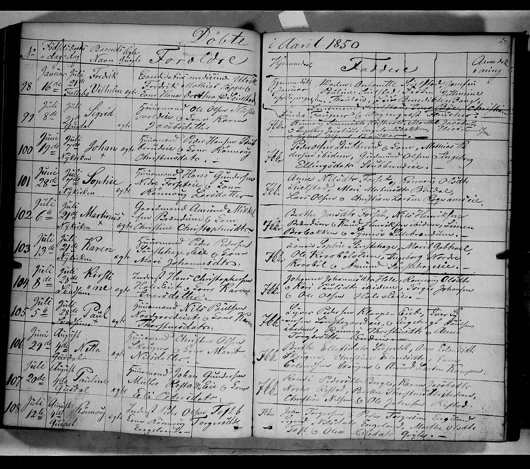 Gausdal prestekontor, AV/SAH-PREST-090/H/Ha/Haa/L0007: Ministerialbok nr. 7, 1840-1850, s. 271