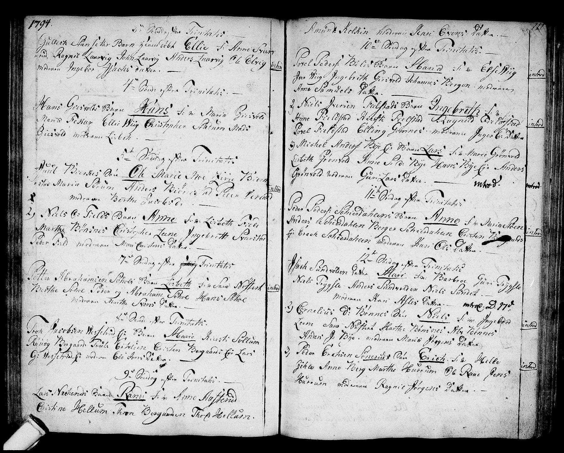Hole kirkebøker, SAKO/A-228/F/Fa/L0002: Ministerialbok nr. I 2, 1766-1814, s. 111