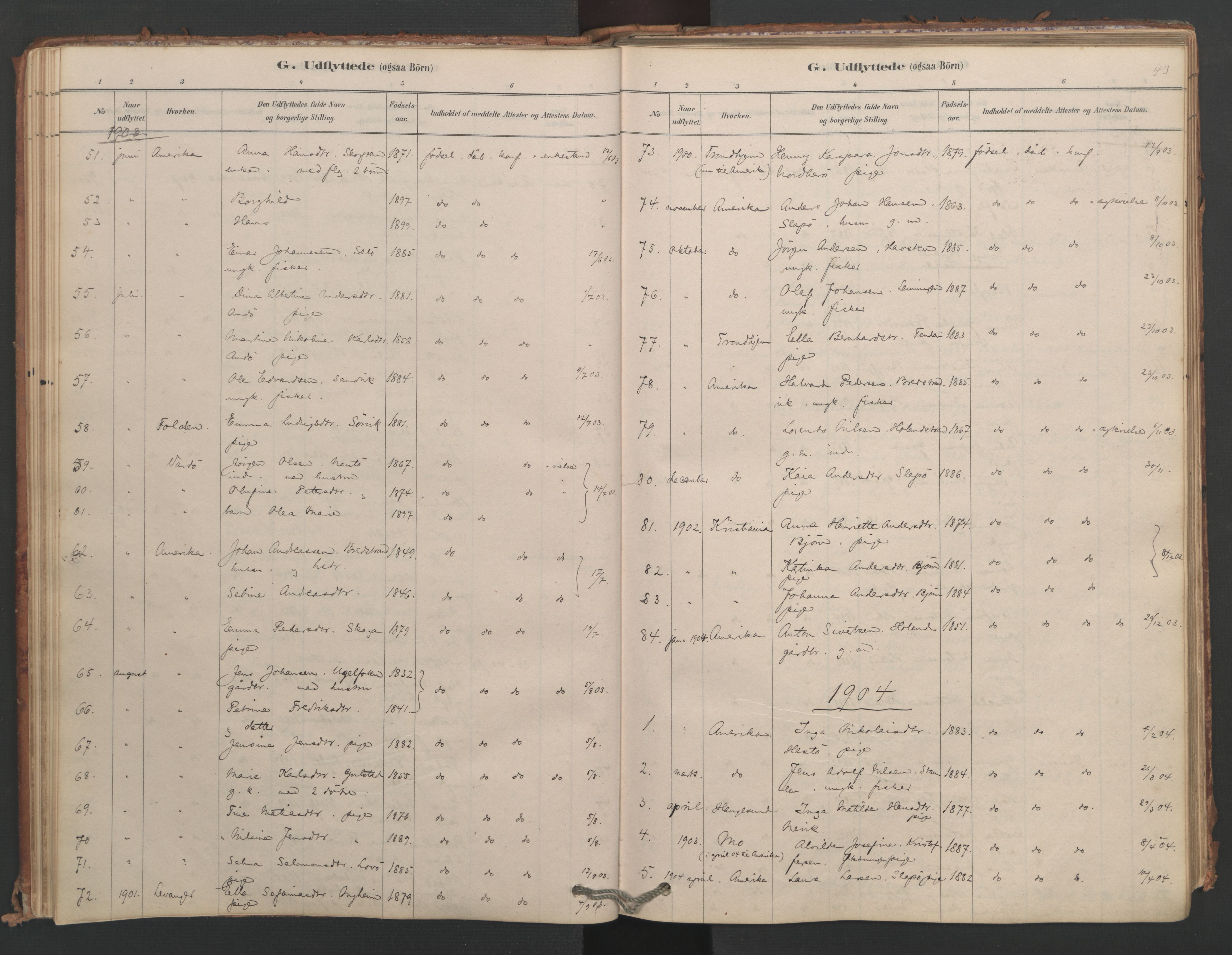 Ministerialprotokoller, klokkerbøker og fødselsregistre - Nordland, AV/SAT-A-1459/834/L0509: Ministerialbok nr. 834A07, 1878-1937, s. 43