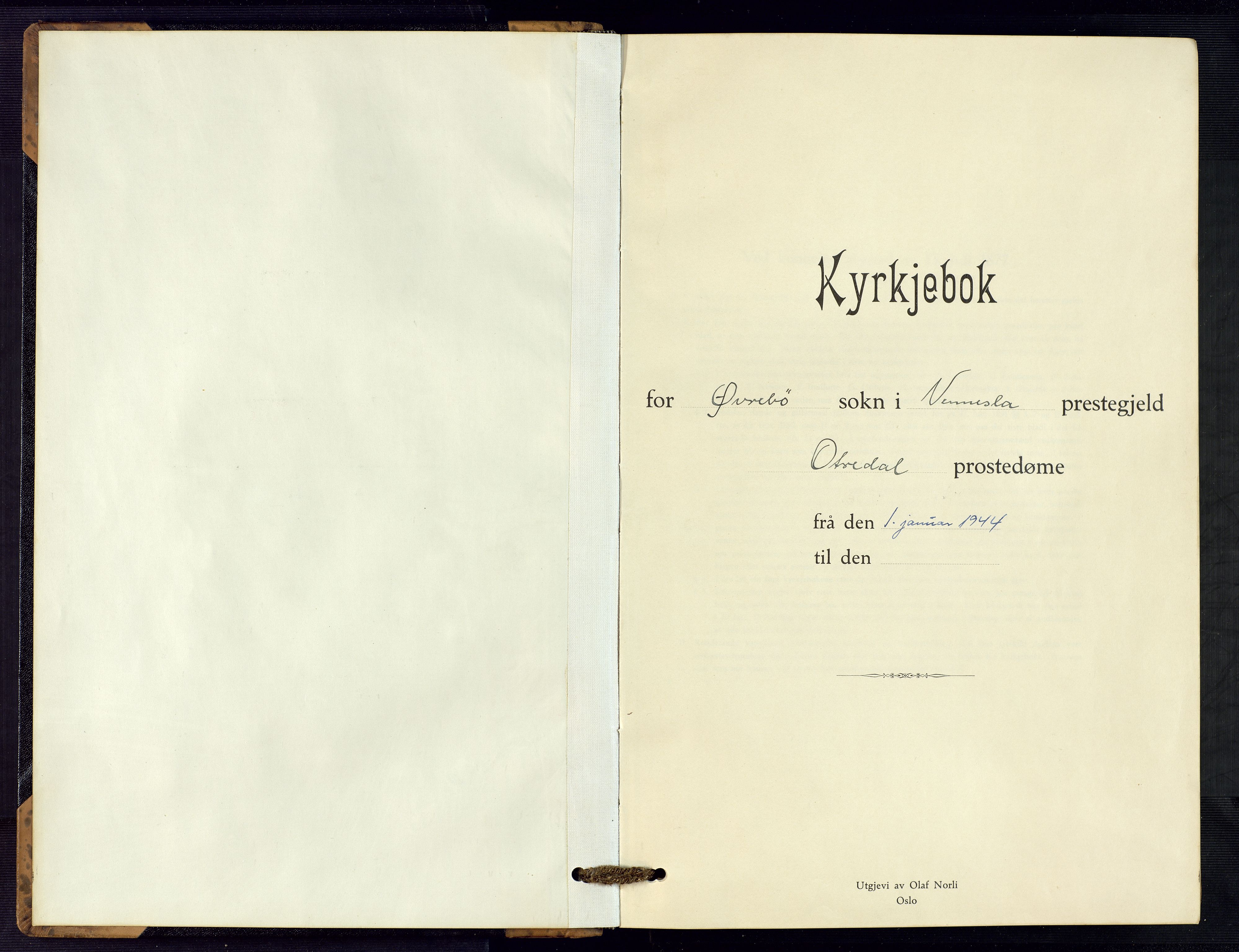 Vennesla sokneprestkontor, SAK/1111-0045/Fb/Fbc/L0004: Klokkerbok nr. B 4, 1921-1972