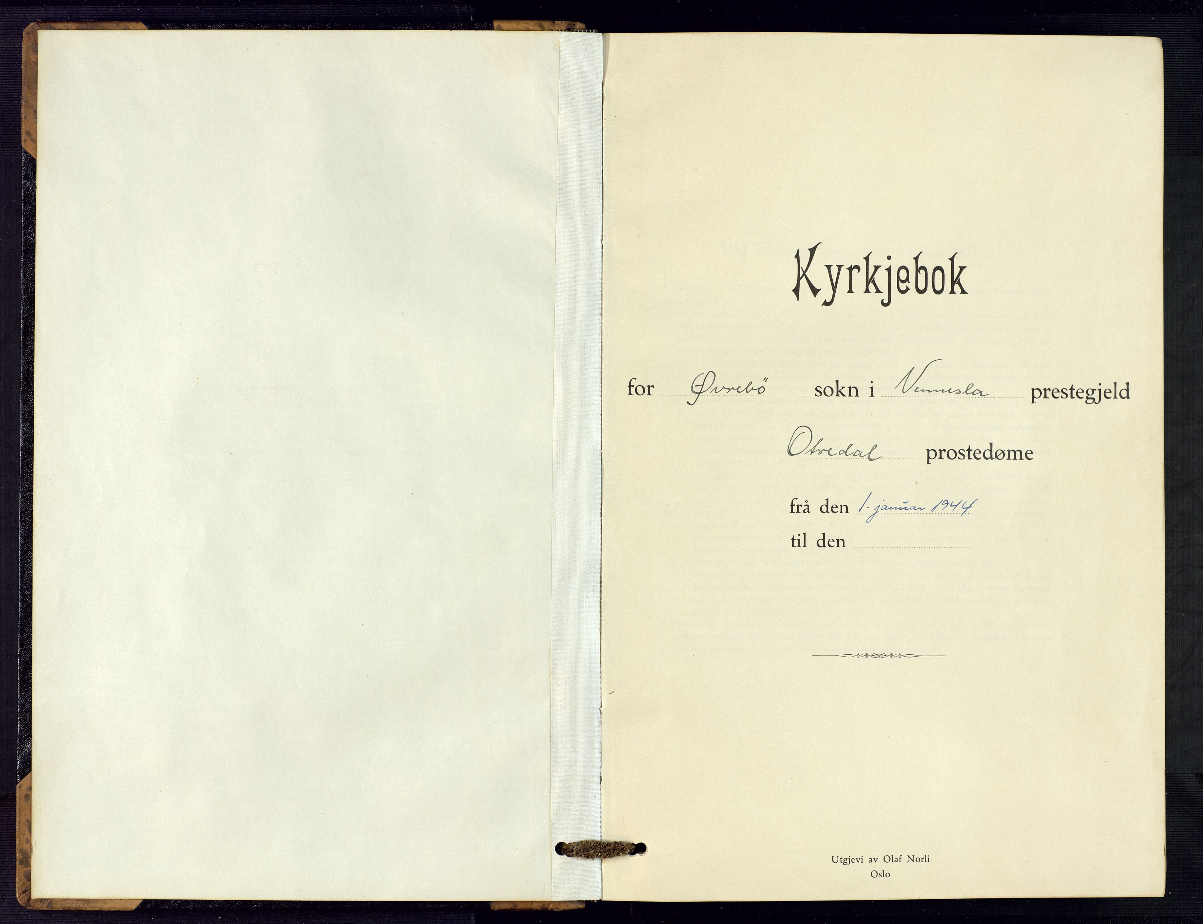 Vennesla sokneprestkontor, AV/SAK-1111-0045/Fb/Fbc/L0004: Klokkerbok nr. B 4, 1921-1972
