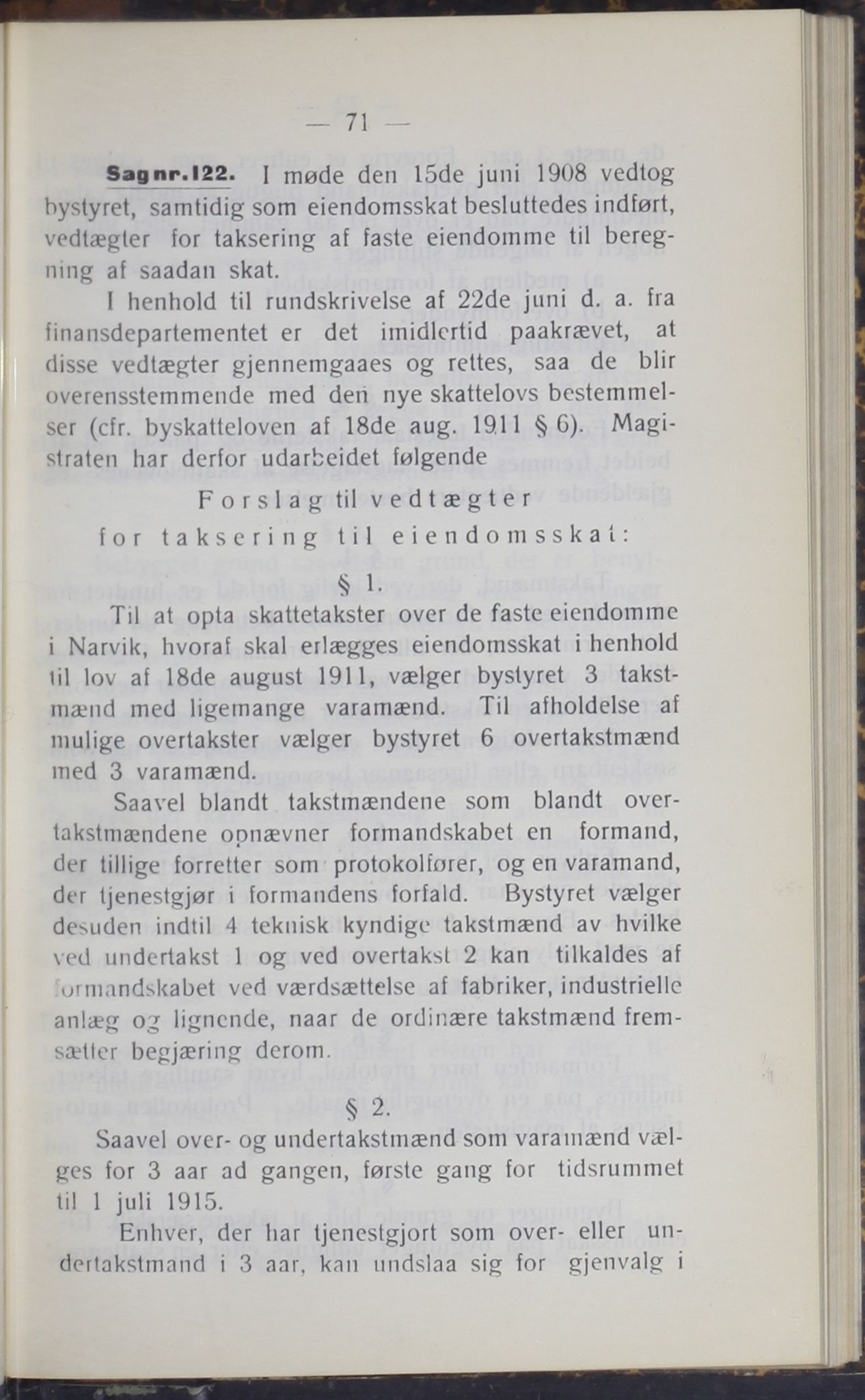 Narvik kommune. Formannskap , AIN/K-18050.150/A/Ab/L0002: Møtebok, 1912