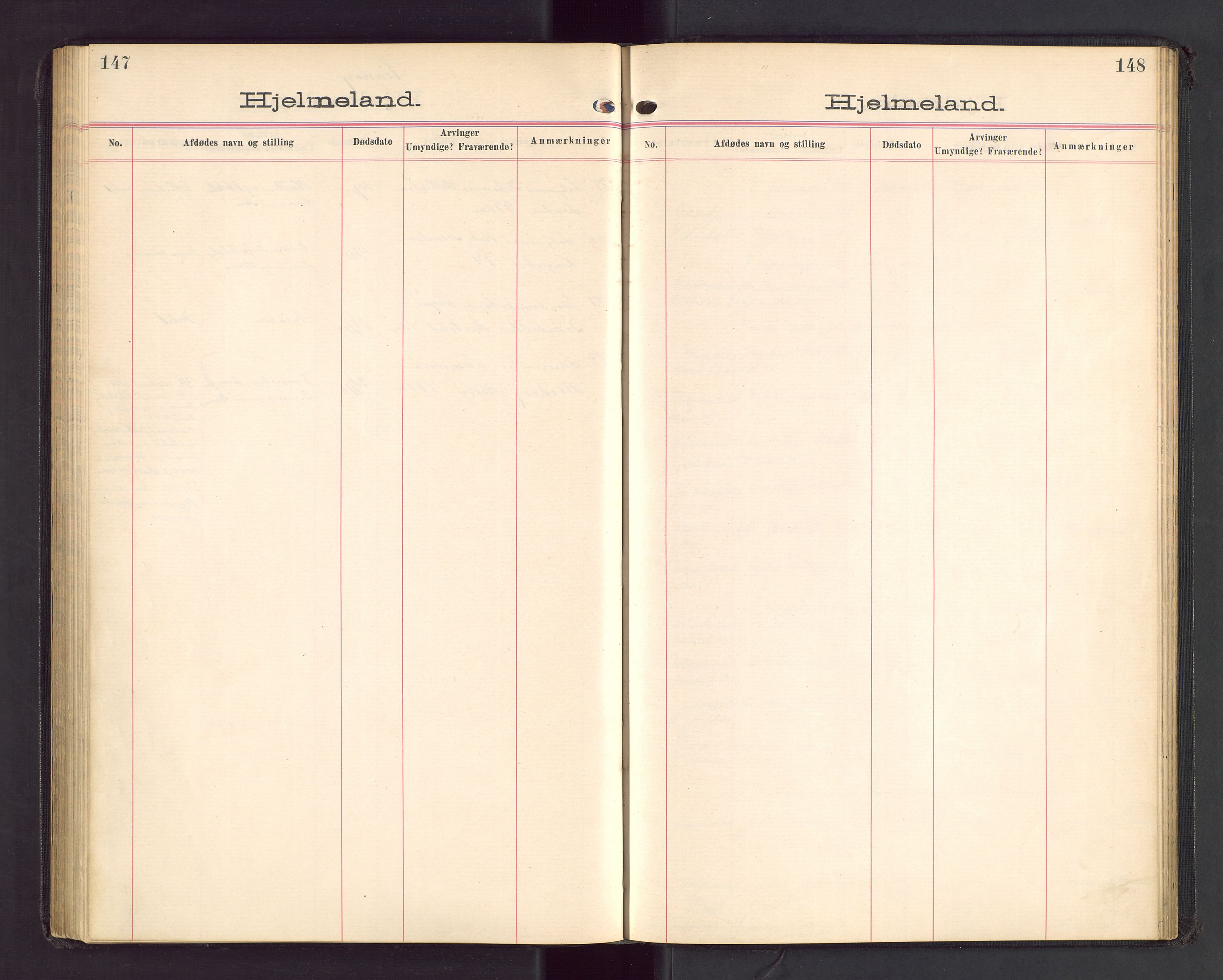 Ryfylke tingrett, AV/SAST-A-100055/001/IV/IVA/L0003: Dødsfallsprotokoll, 1913-1919, s. 147-148