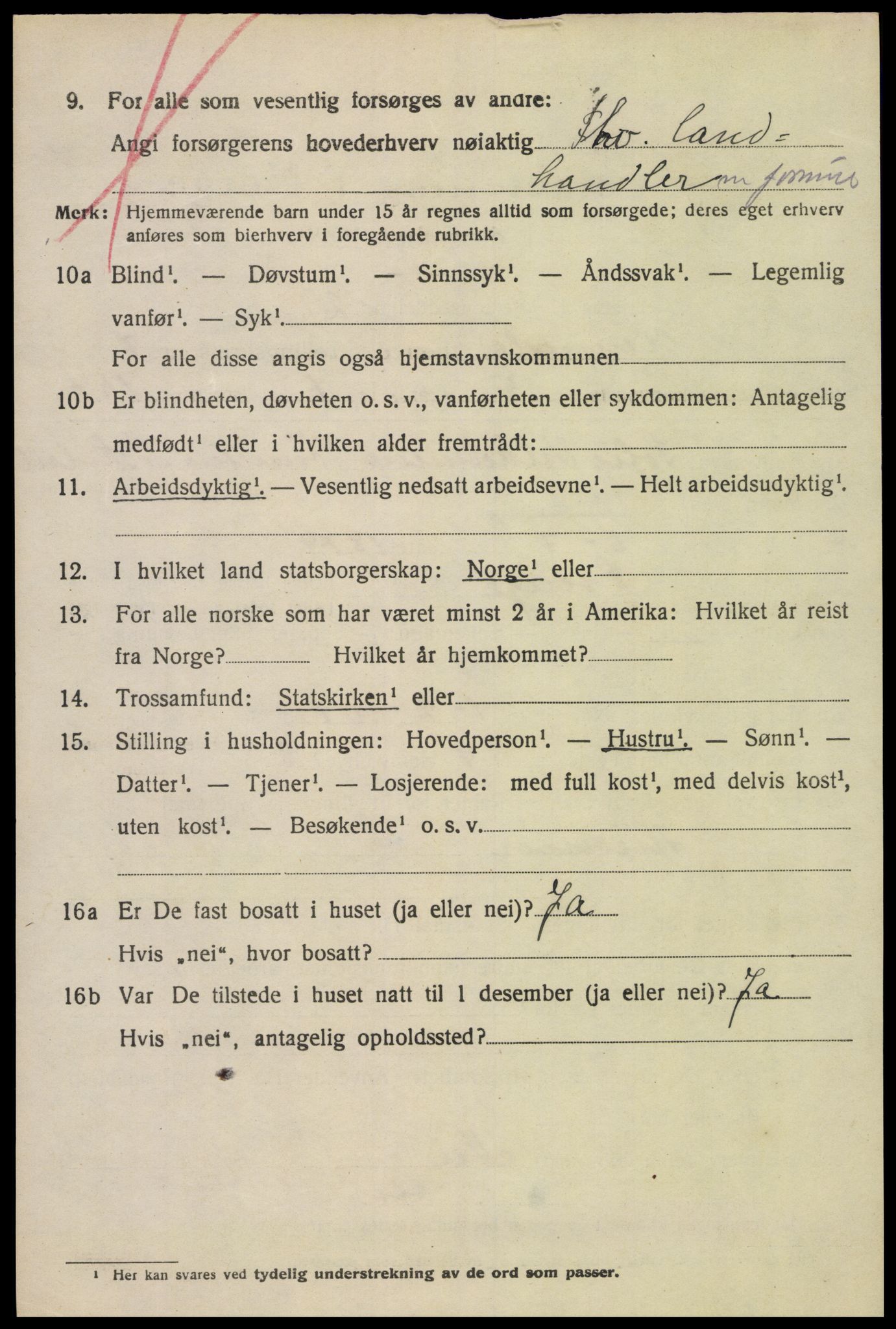 SAK, Folketelling 1920 for 1014 Vennesla herred, 1920, s. 4799