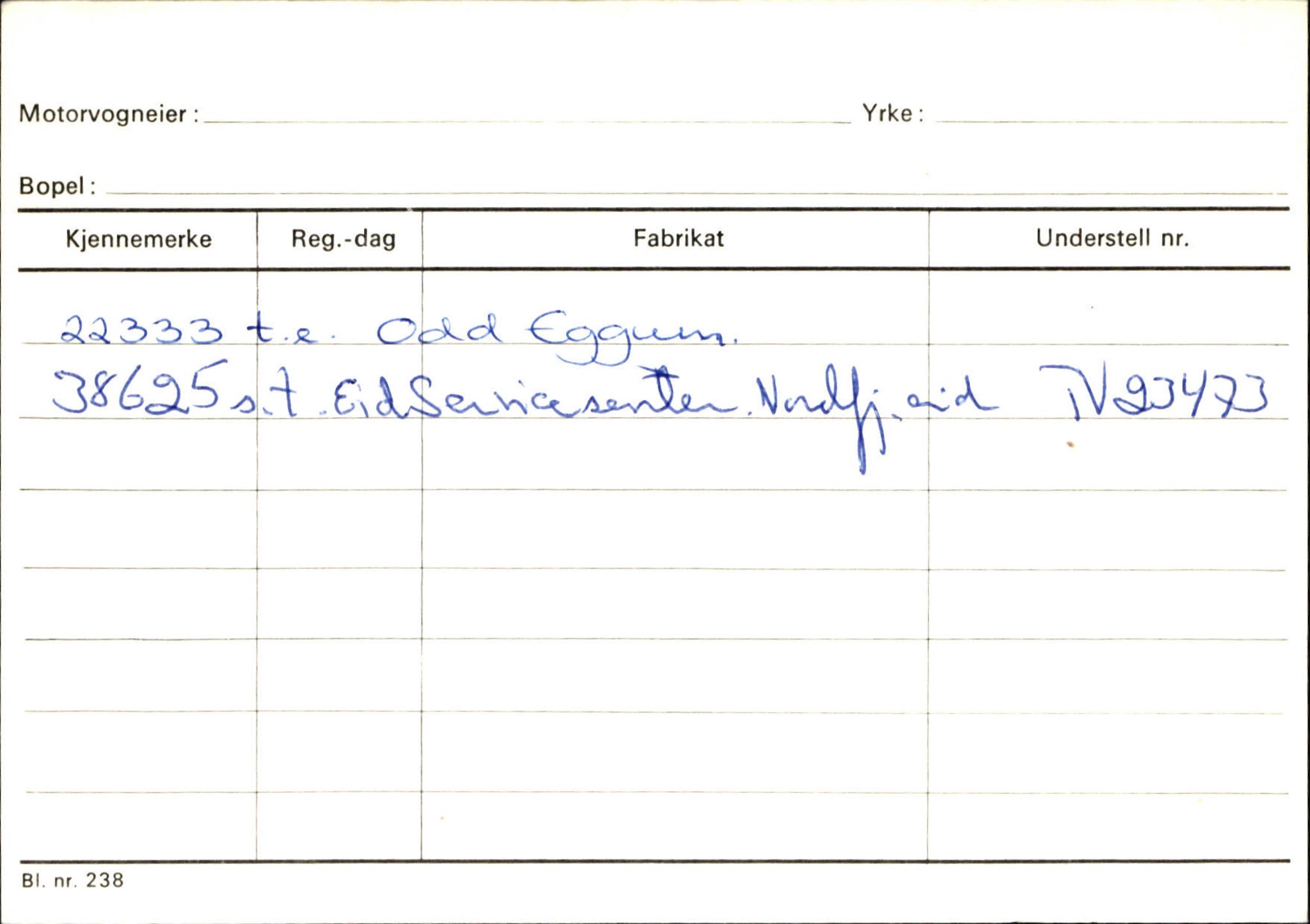 Statens vegvesen, Sogn og Fjordane vegkontor, AV/SAB-A-5301/4/F/L0130: Eigarregister Eid T-Å. Høyanger A-O, 1945-1975, s. 270