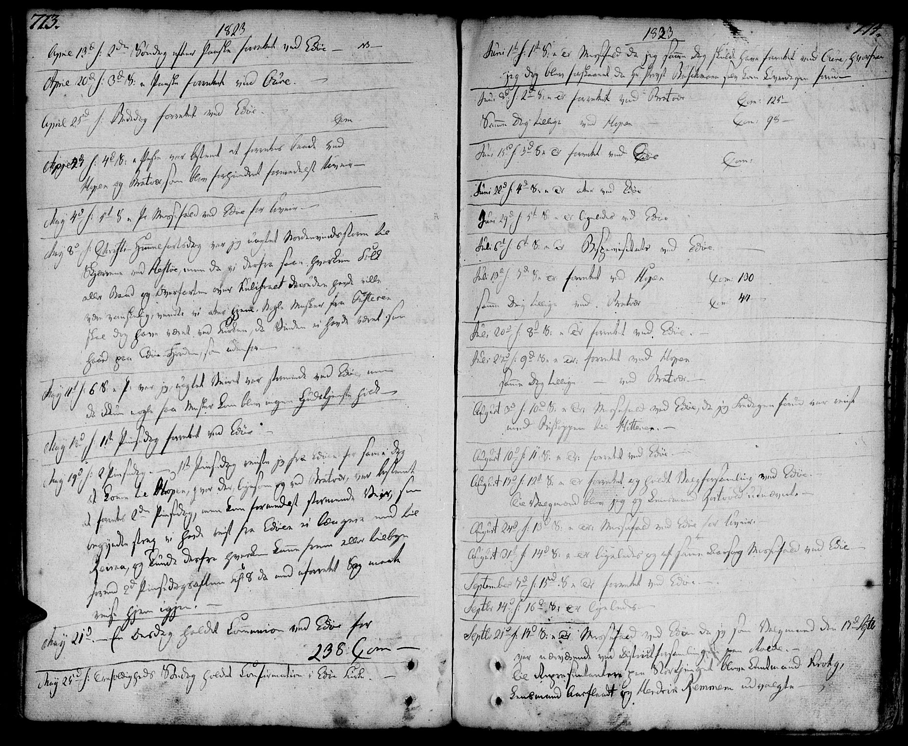 Ministerialprotokoller, klokkerbøker og fødselsregistre - Møre og Romsdal, AV/SAT-A-1454/581/L0932: Ministerialbok nr. 581A02, 1767-1823, s. 713-714