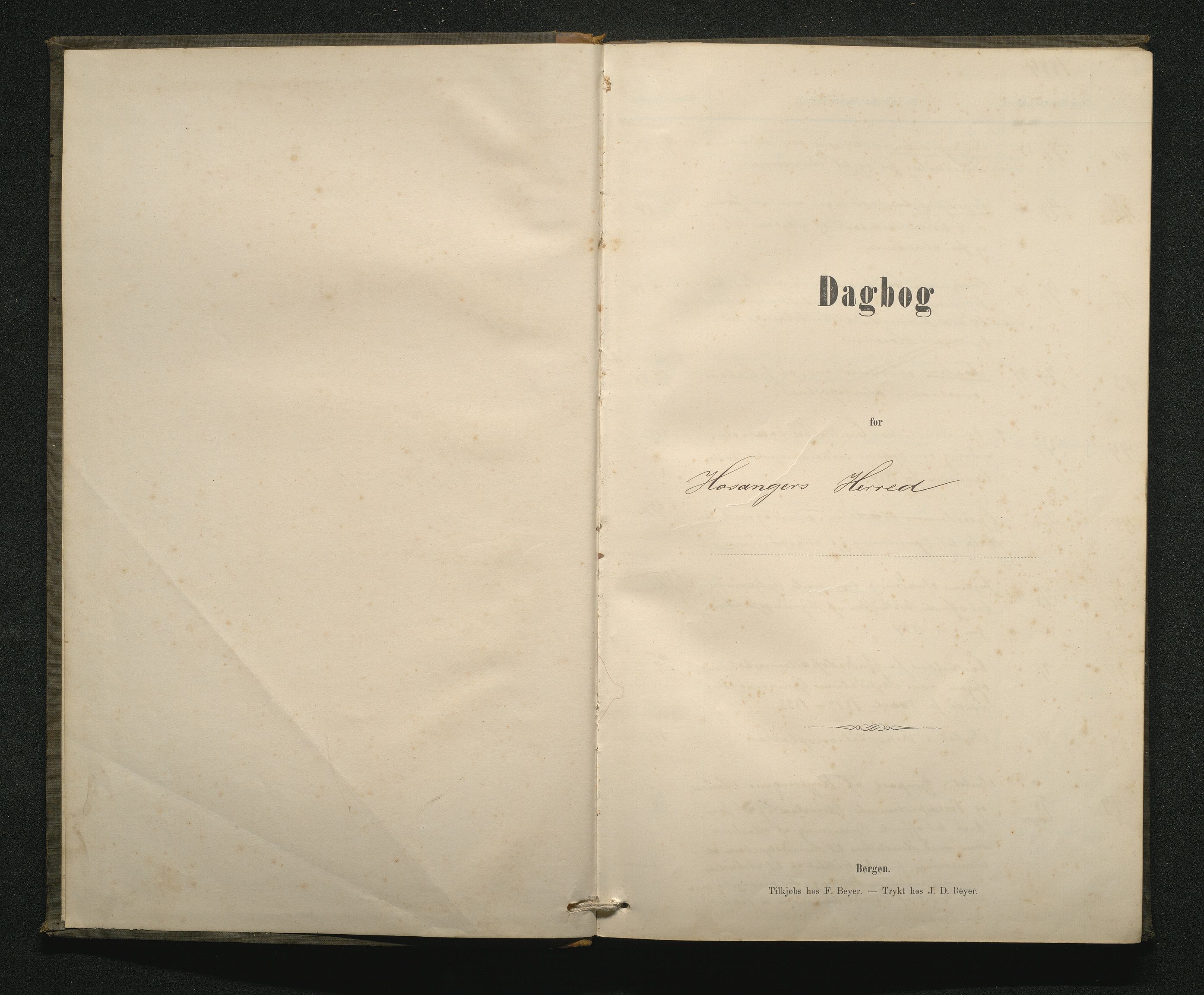 Hosanger kommune. Formannskapet, IKAH/1253a-021/C/Ca/L0001: Postjournal, 1884-1892