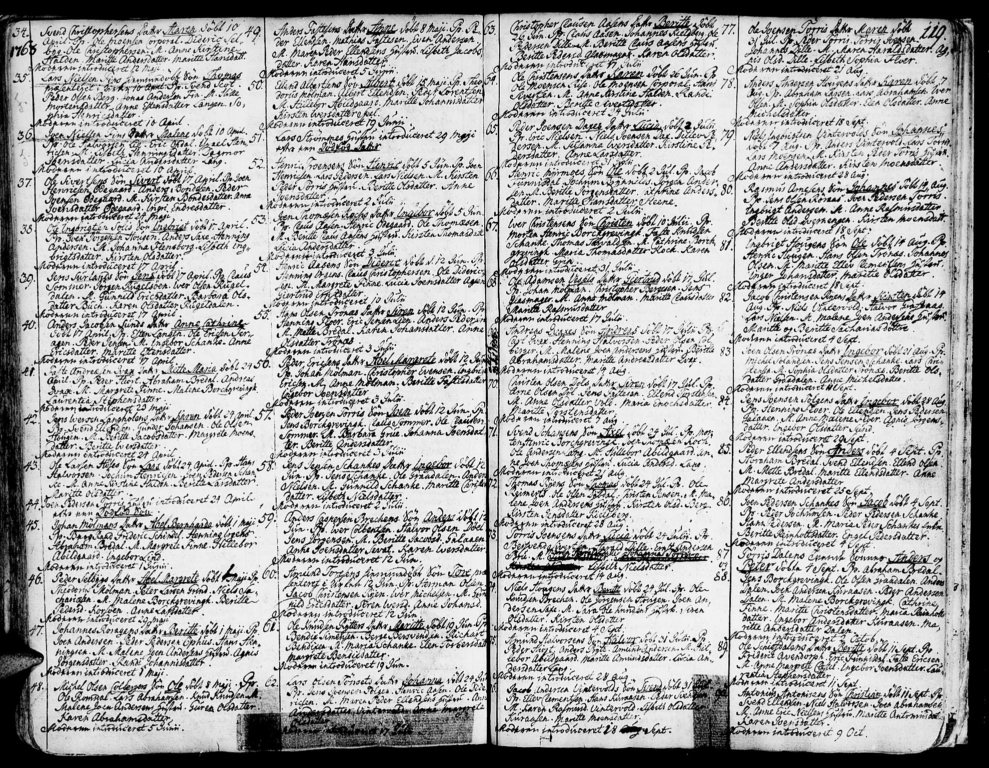 Ministerialprotokoller, klokkerbøker og fødselsregistre - Sør-Trøndelag, SAT/A-1456/681/L0925: Ministerialbok nr. 681A03, 1727-1766, s. 119