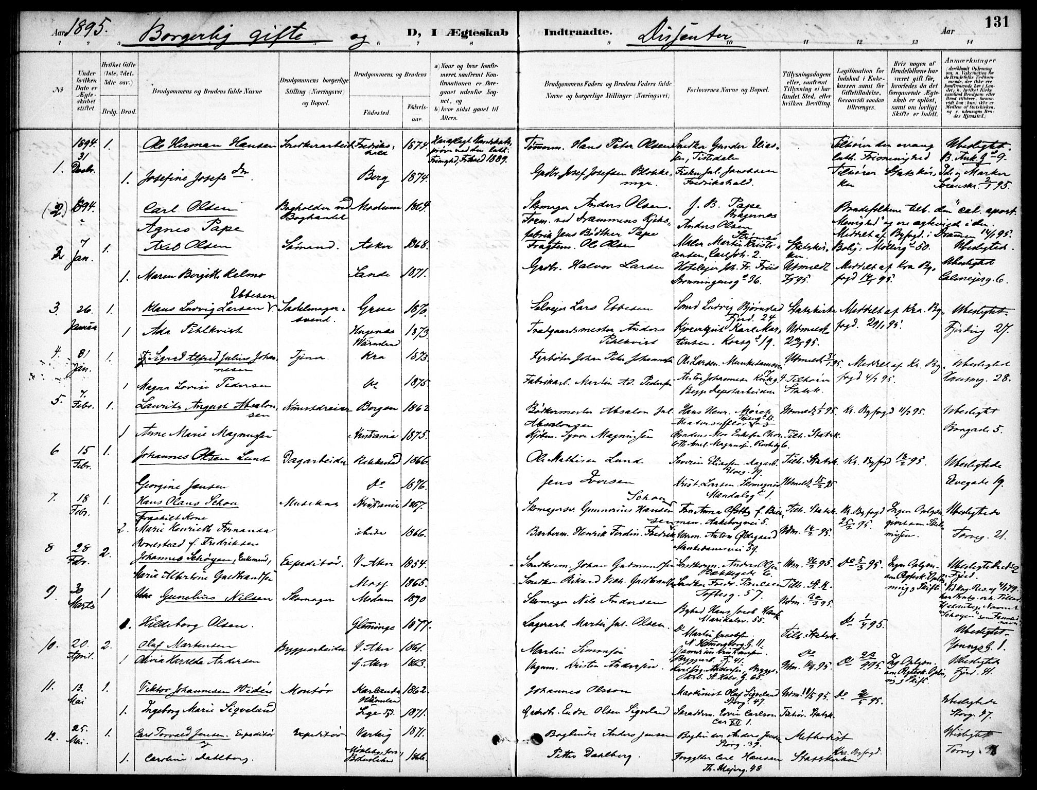 Jakob prestekontor Kirkebøker, AV/SAO-A-10850/F/Fa/L0006: Ministerialbok nr. 6, 1895-1908, s. 131
