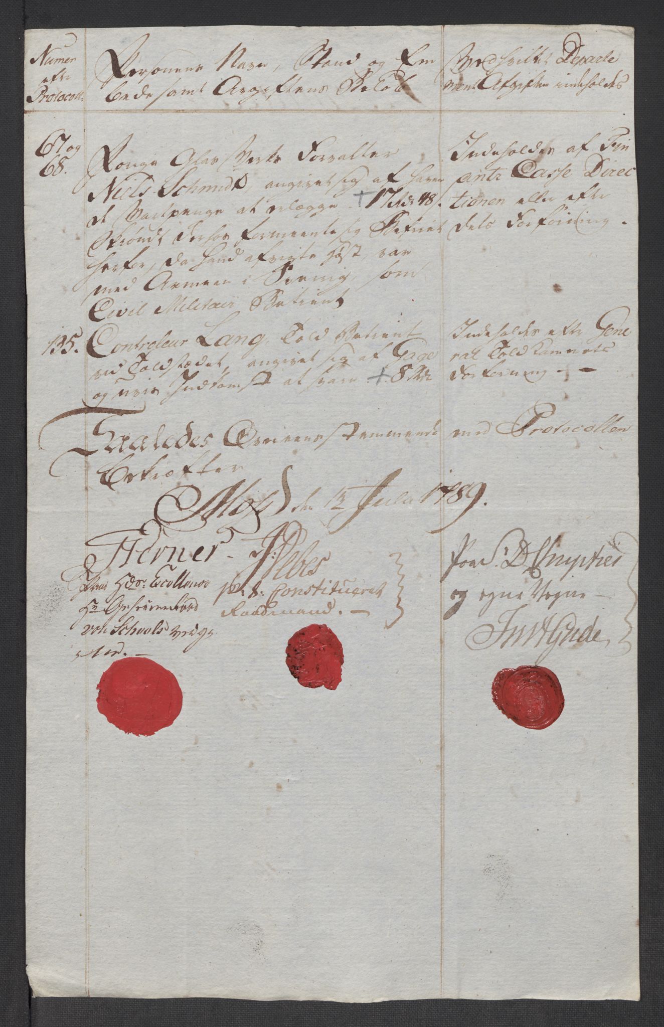 Rentekammeret inntil 1814, Reviderte regnskaper, Mindre regnskaper, AV/RA-EA-4068/Rf/Rfe/L0024: Modum Blåfarvevverk, Molde, Moss, 1789, s. 343