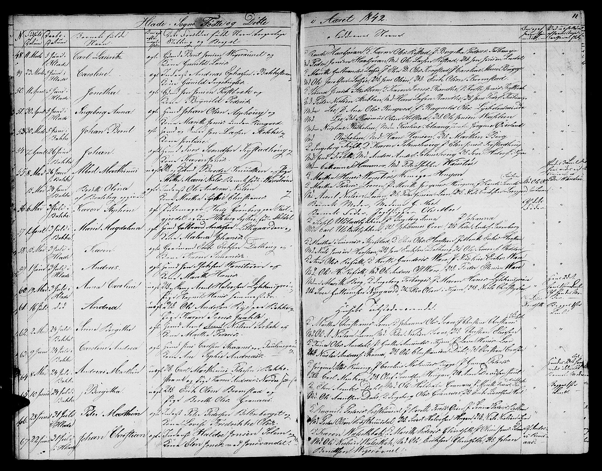 Ministerialprotokoller, klokkerbøker og fødselsregistre - Sør-Trøndelag, SAT/A-1456/606/L0309: Klokkerbok nr. 606C05, 1841-1849, s. 11