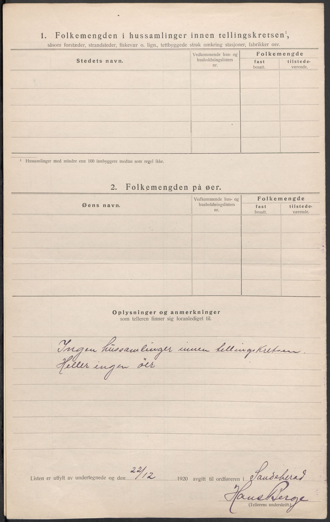 SAKO, Folketelling 1920 for 0724 Sandeherred herred, 1920, s. 15