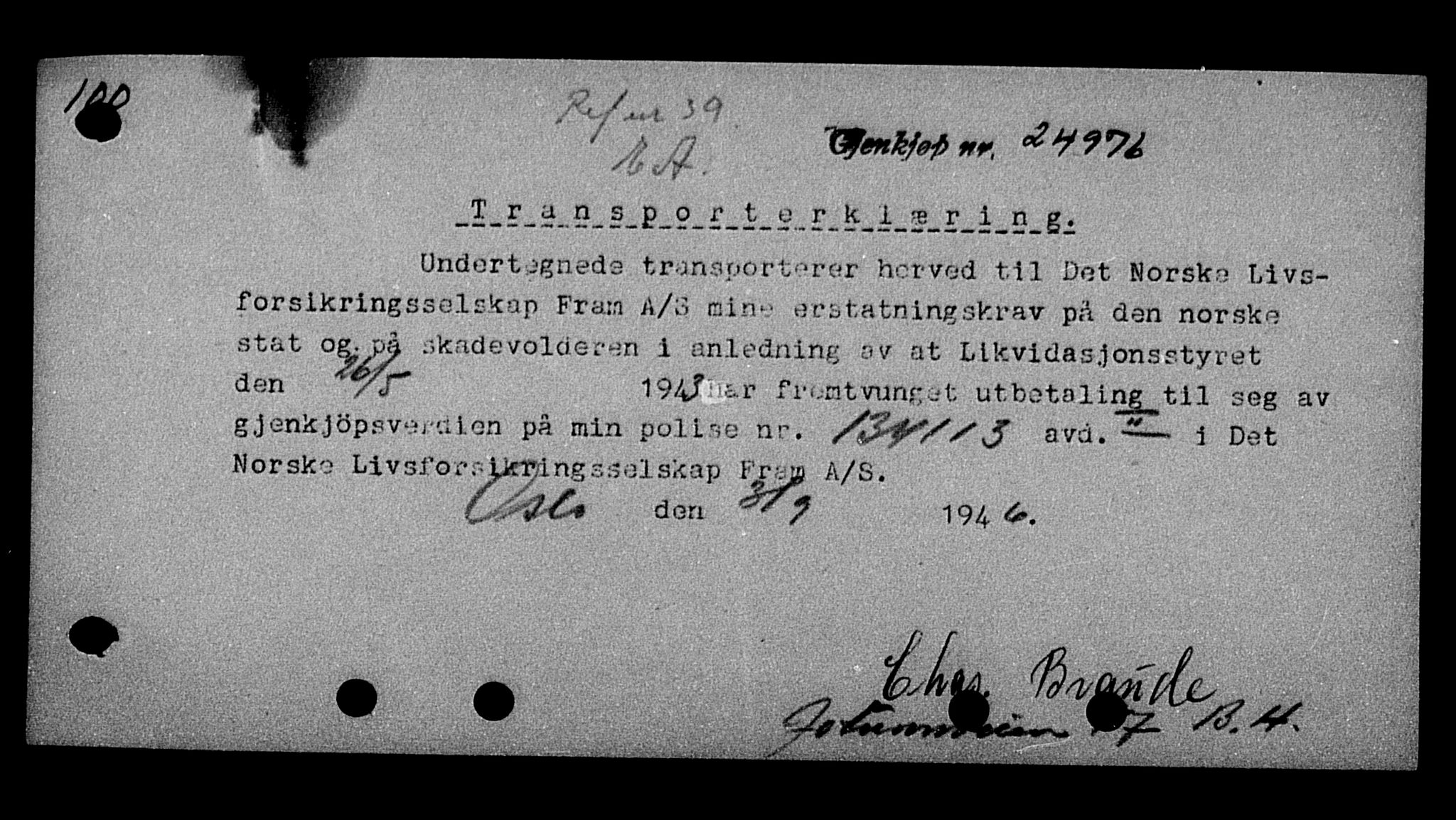 Justisdepartementet, Tilbakeføringskontoret for inndratte formuer, AV/RA-S-1564/H/Hc/Hcc/L0927: --, 1945-1947, s. 546
