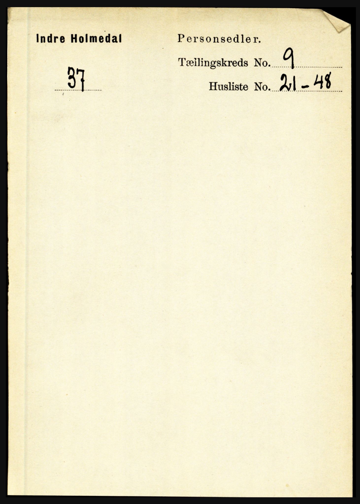 RA, Folketelling 1891 for 1430 Indre Holmedal herred, 1891, s. 4186